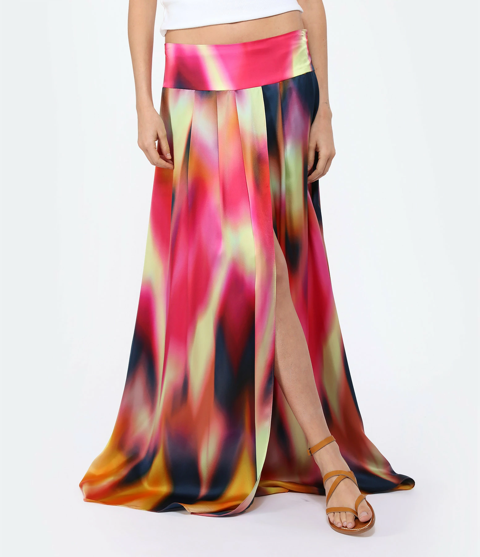 OUD Jupe Calypso Tie And Dye Soie Multicolore – Image 4