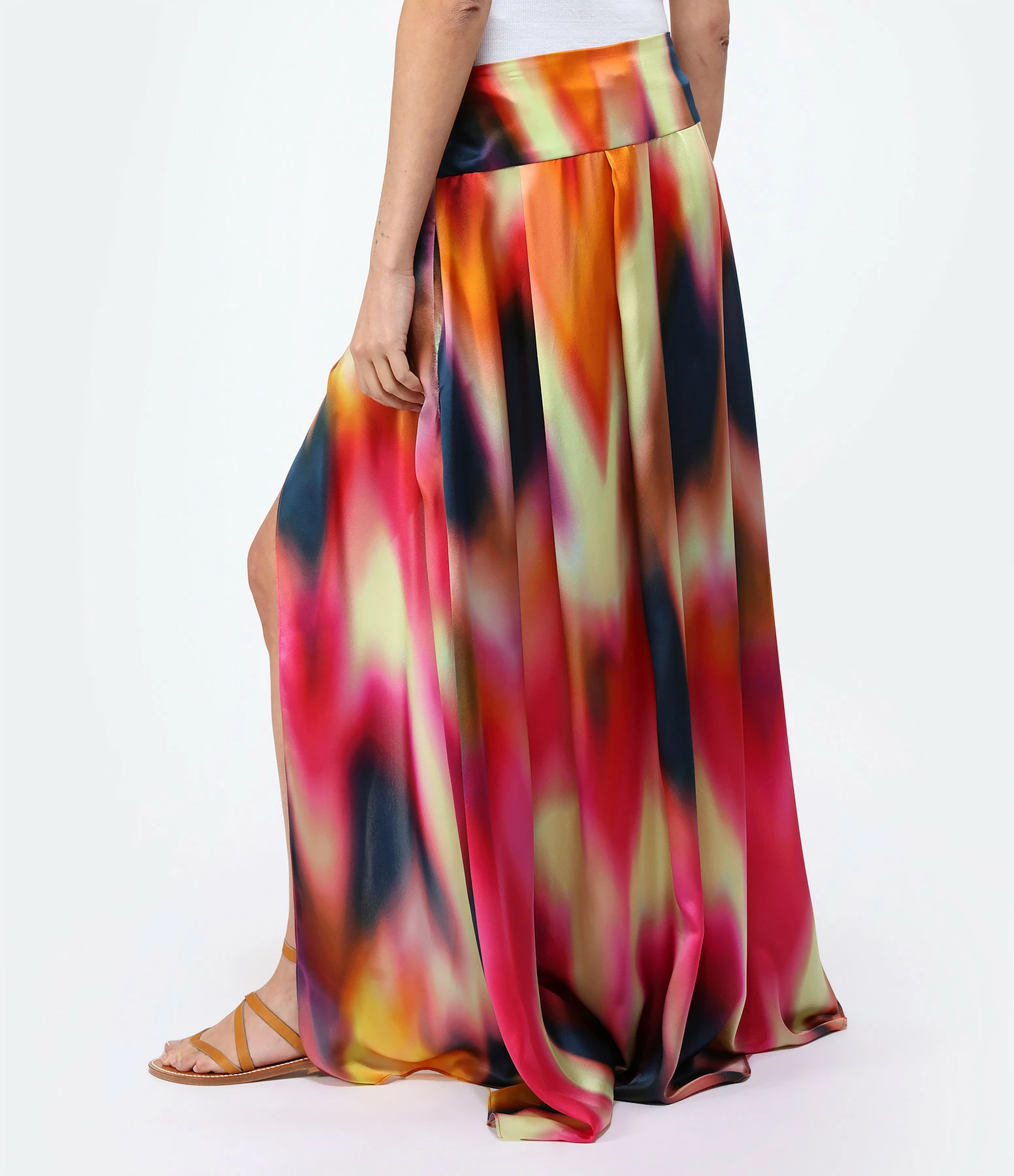 OUD Jupe Calypso Tie And Dye Soie Multicolore – Image 5