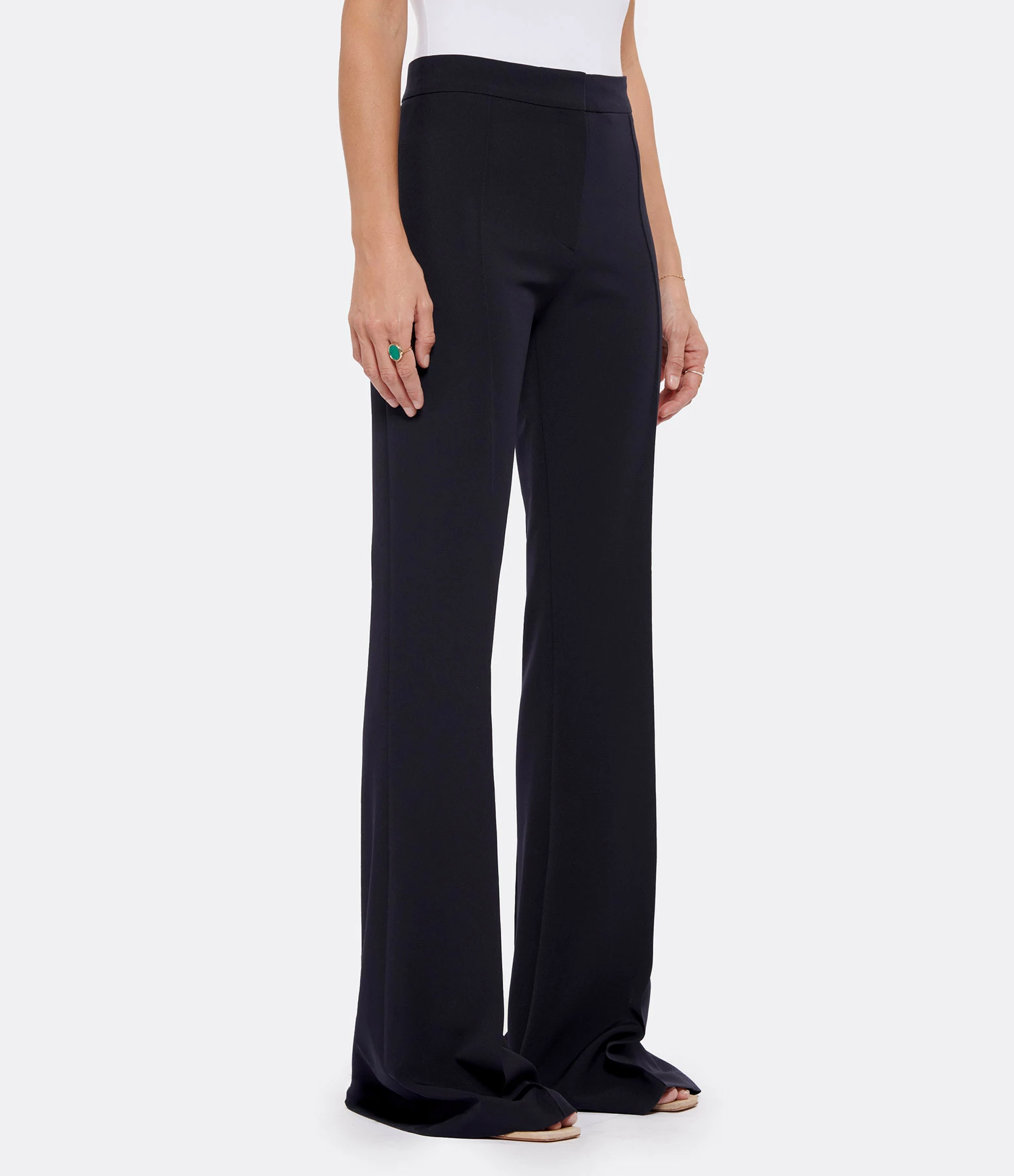 OUD Pantalon Évasé Espi Bleu Marine – Image 4