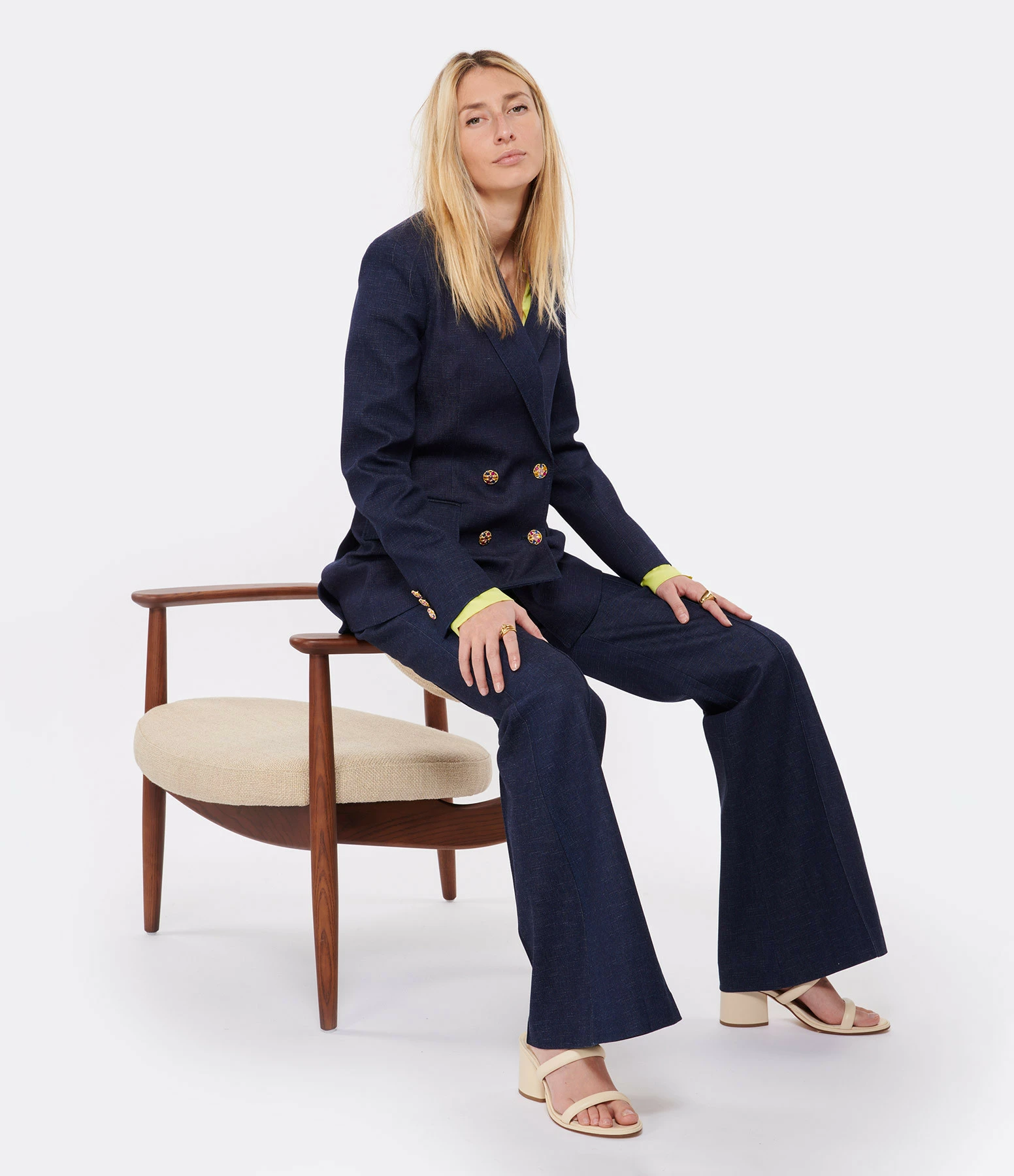 OUD Pantalon Espi Denim Stretch Bleu – Image 6