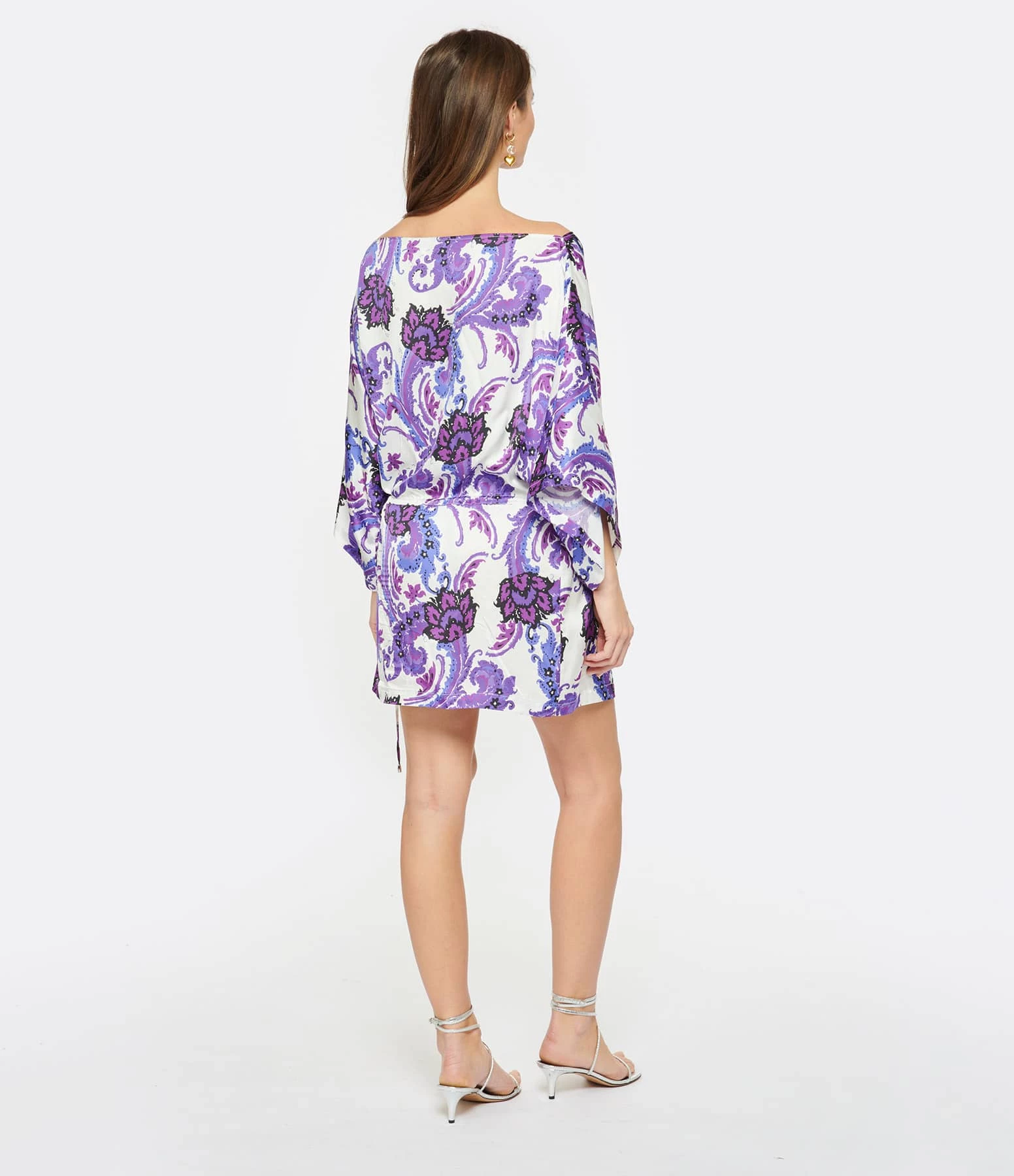 OUD Robe Leonard Motifs Violet Blanc – Image 4