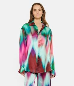 OUD Chemise Pippa Tie And Dye Soie Bleu Rose 9 OUD Chemise Pippa Tie And Dye Soie Bleu Rose -Boutique de vente ZIMMERMANN oudpi look20230118 373