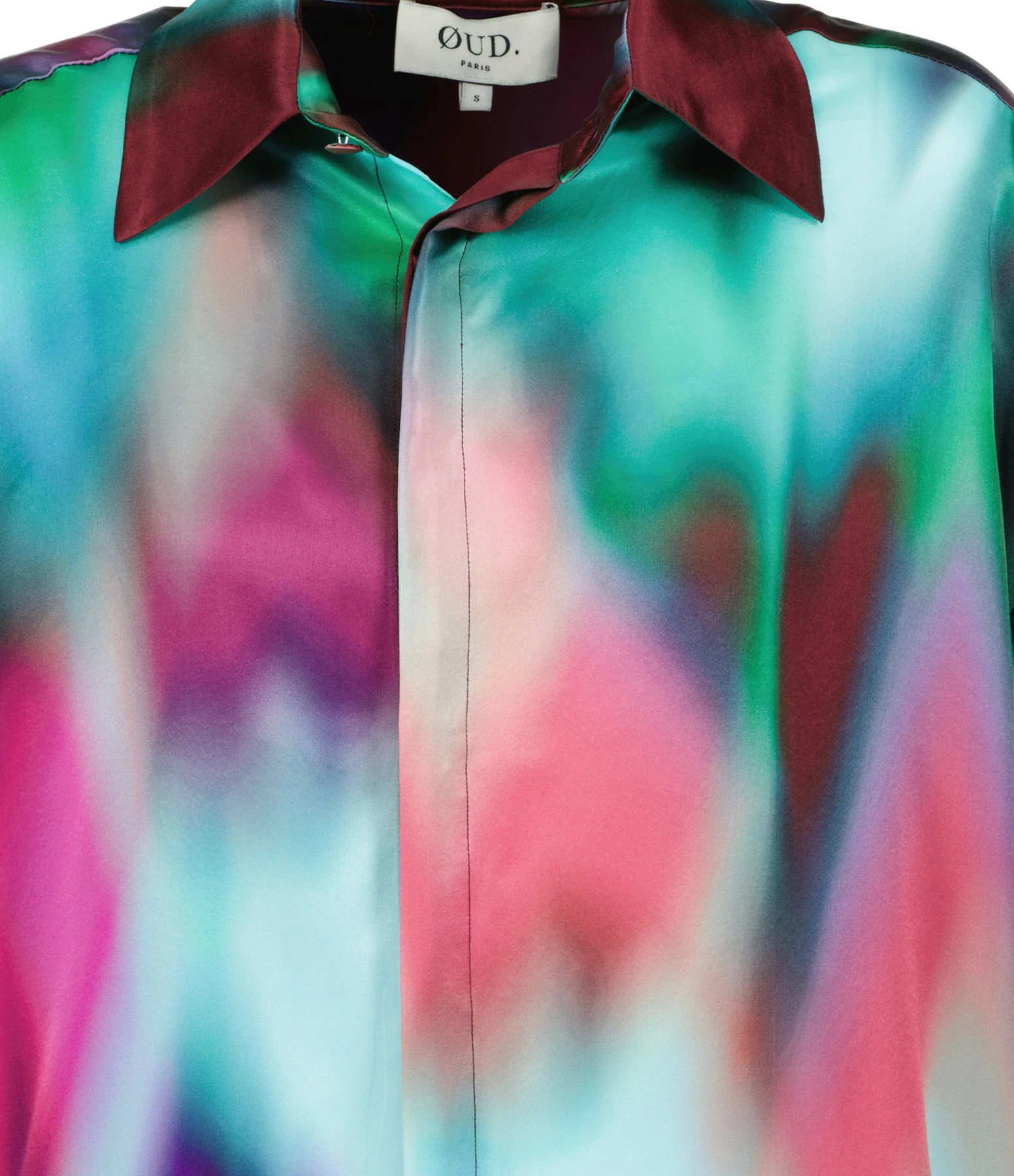OUD Chemise Pippa Tie And Dye Soie Bleu Rose 4 OUD Chemise Pippa Tie And Dye Soie Bleu Rose – Image 2