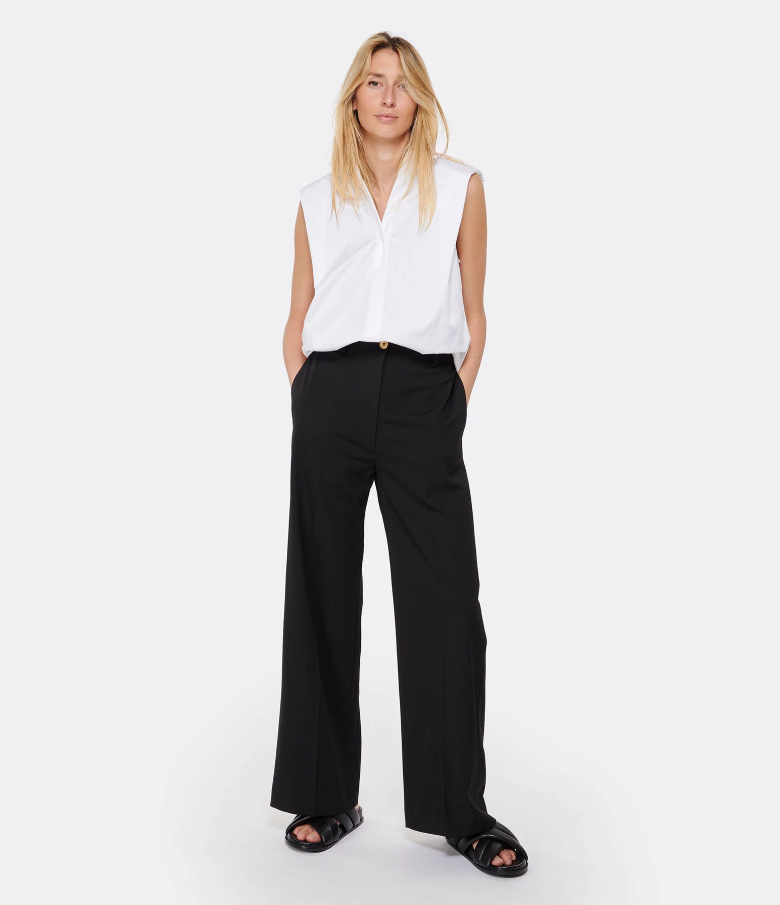 PATOU Pantalon Iconic Laine Noir – Image 4