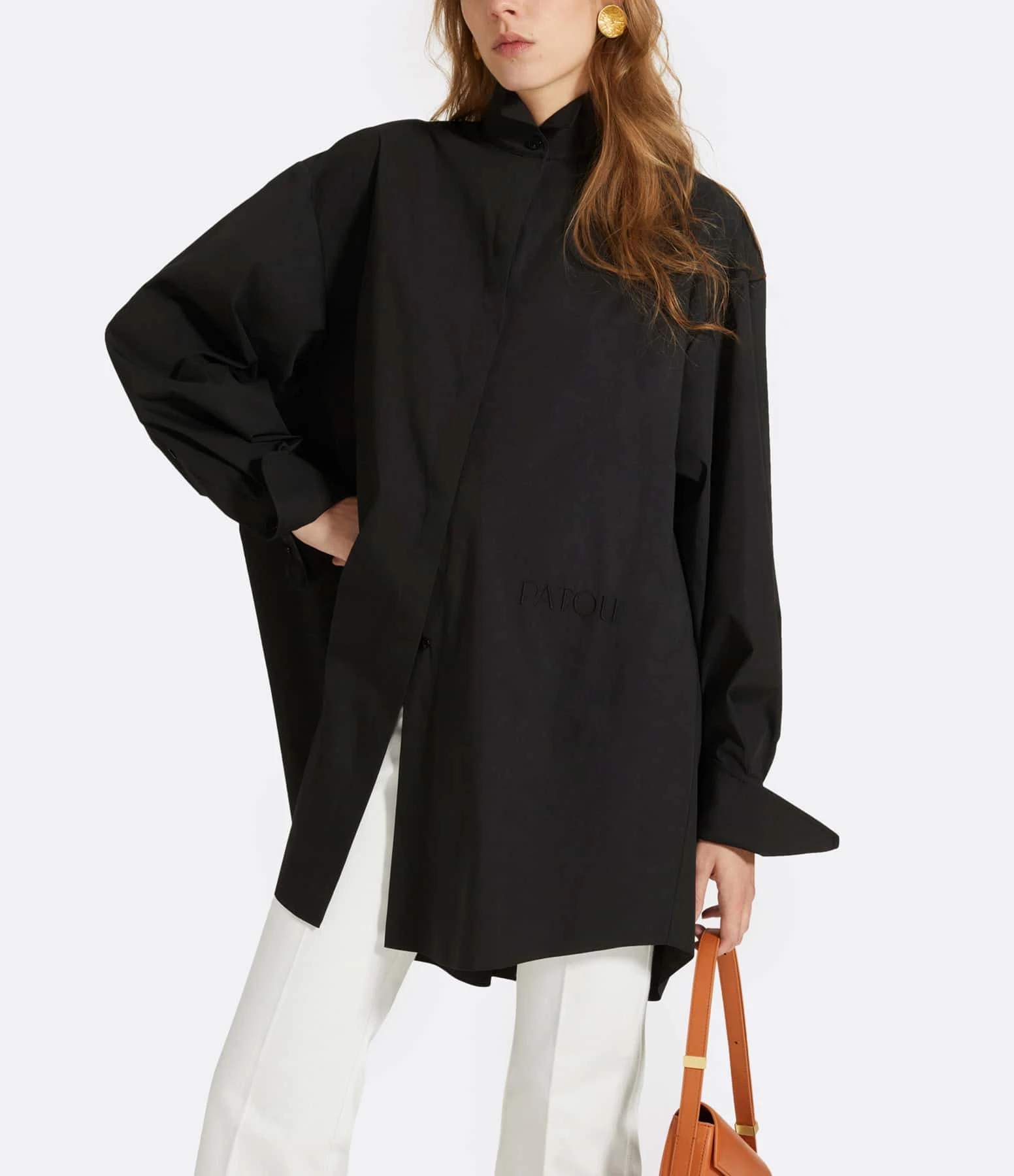 PATOU Robe Painter Coton Noir – Image 3