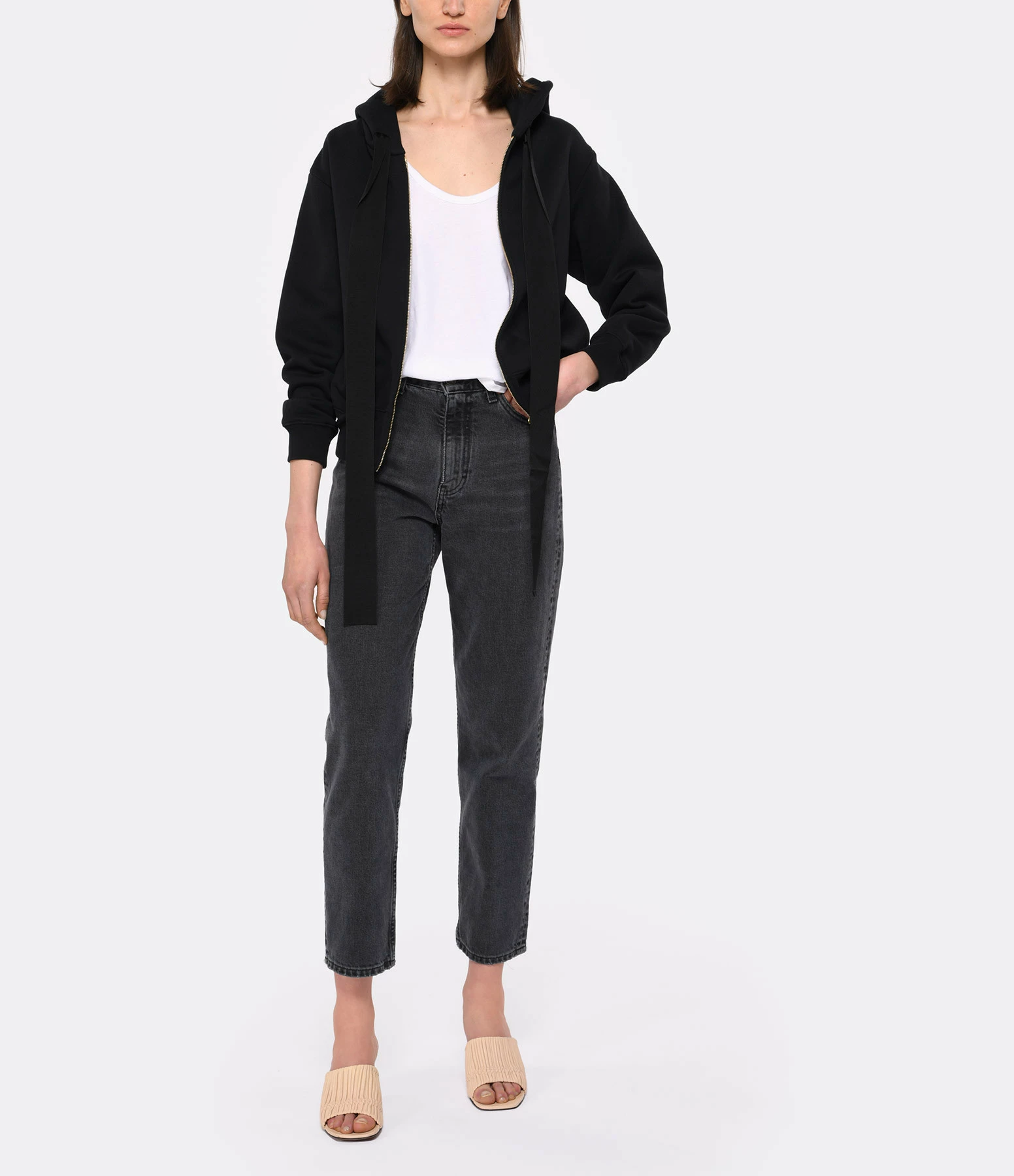 PATOU Sweatshirt Hoodie Coton Noir – Image 4