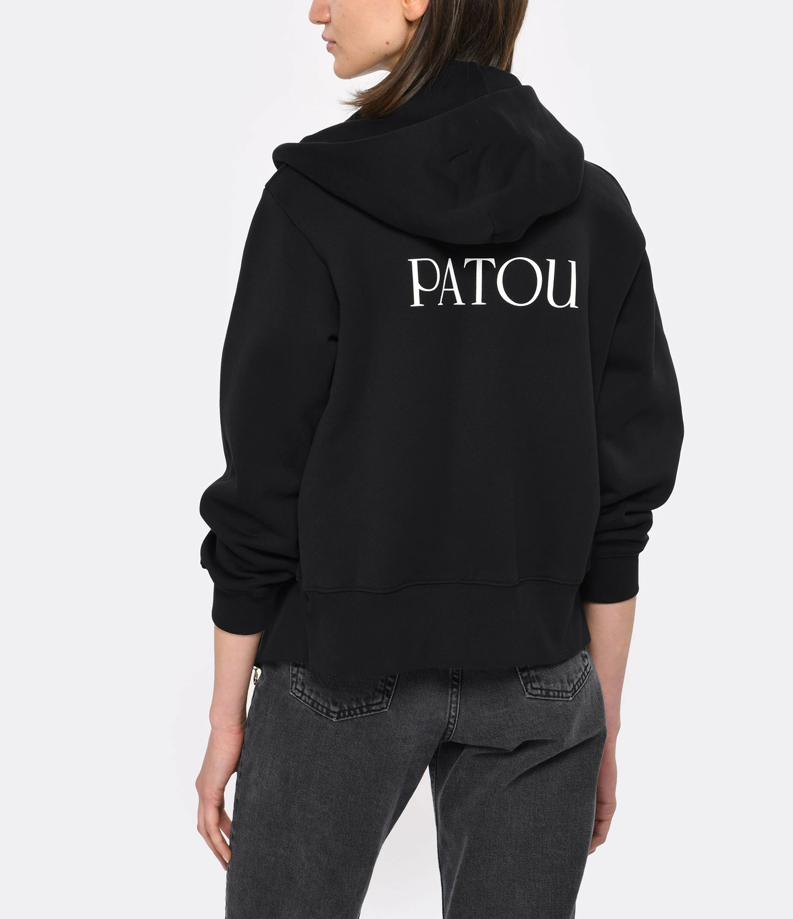 PATOU Sweatshirt Hoodie Coton Noir – Image 5