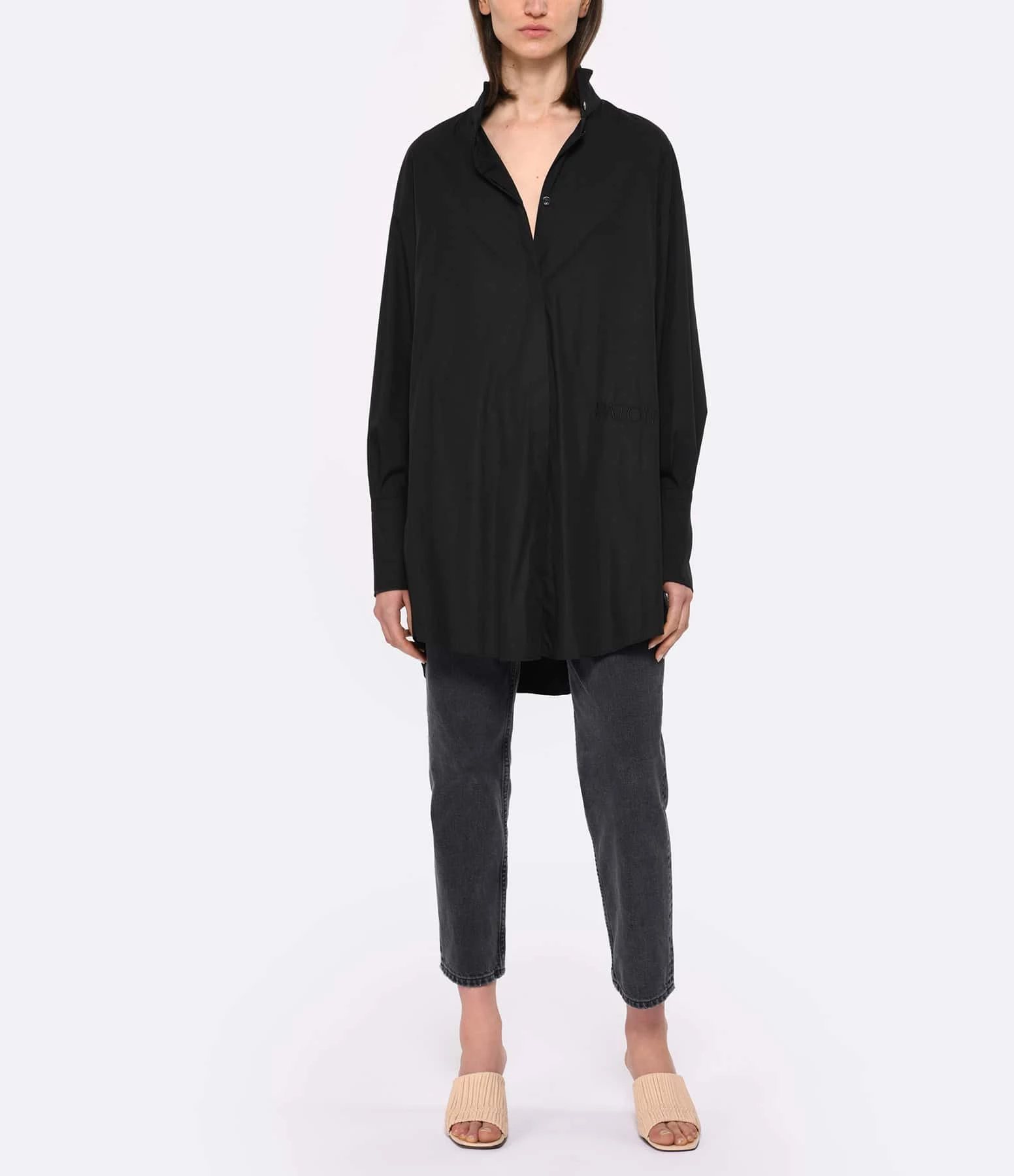 PATOU Robe Painter Coton Noir – Image 5