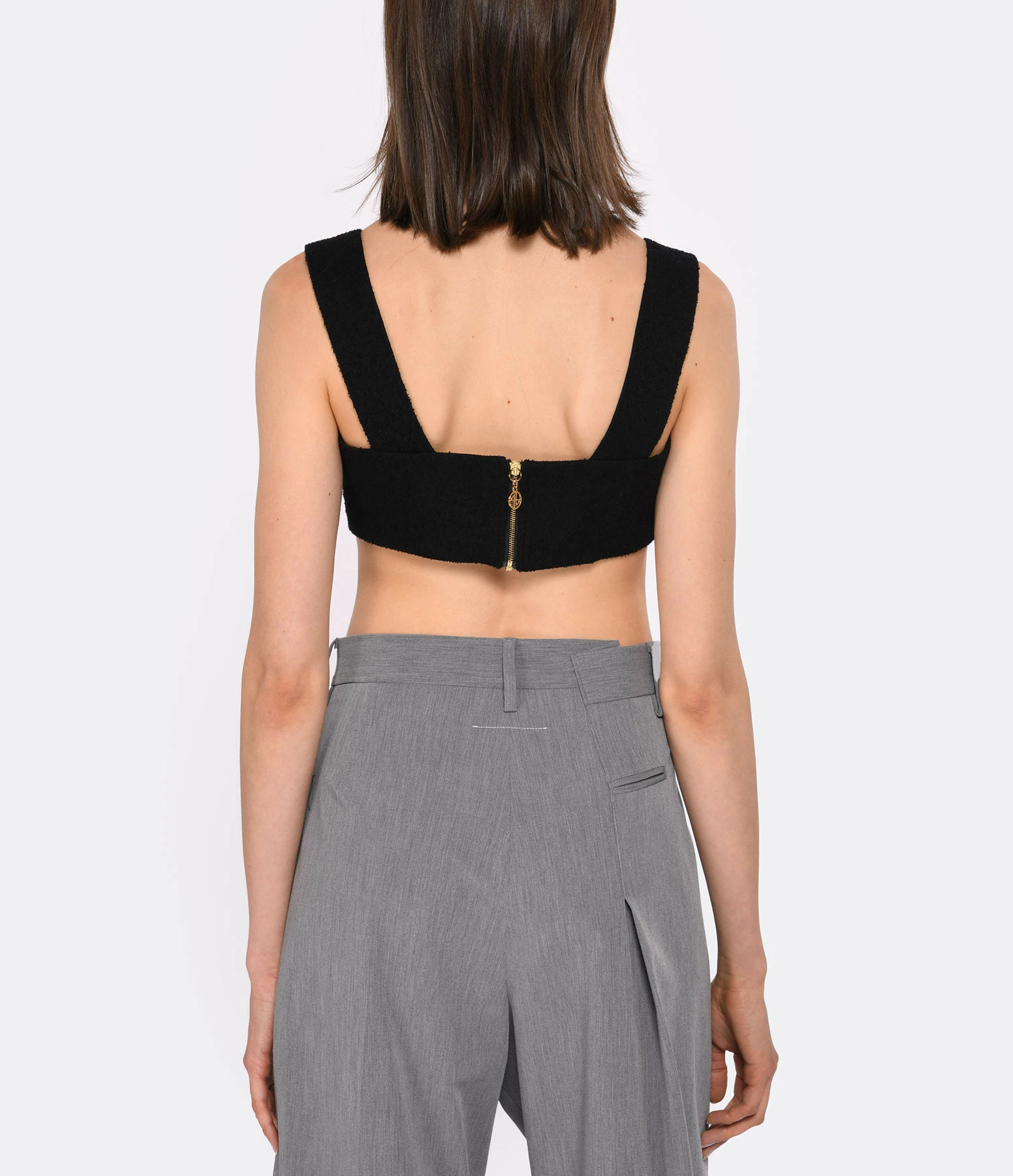 PATOU Top Corsage Coton Noir – Image 5