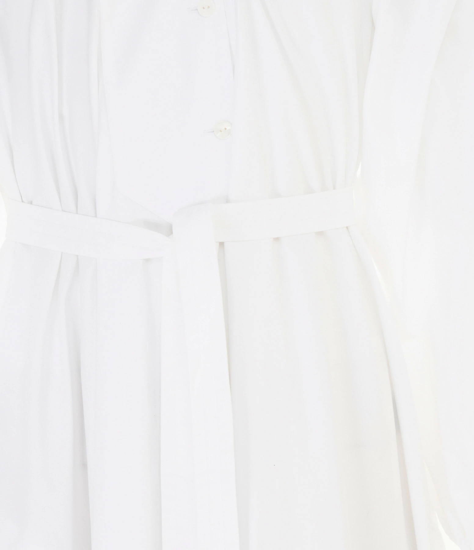 PATOU Robe Longue Painter Coton Blanc – Image 2