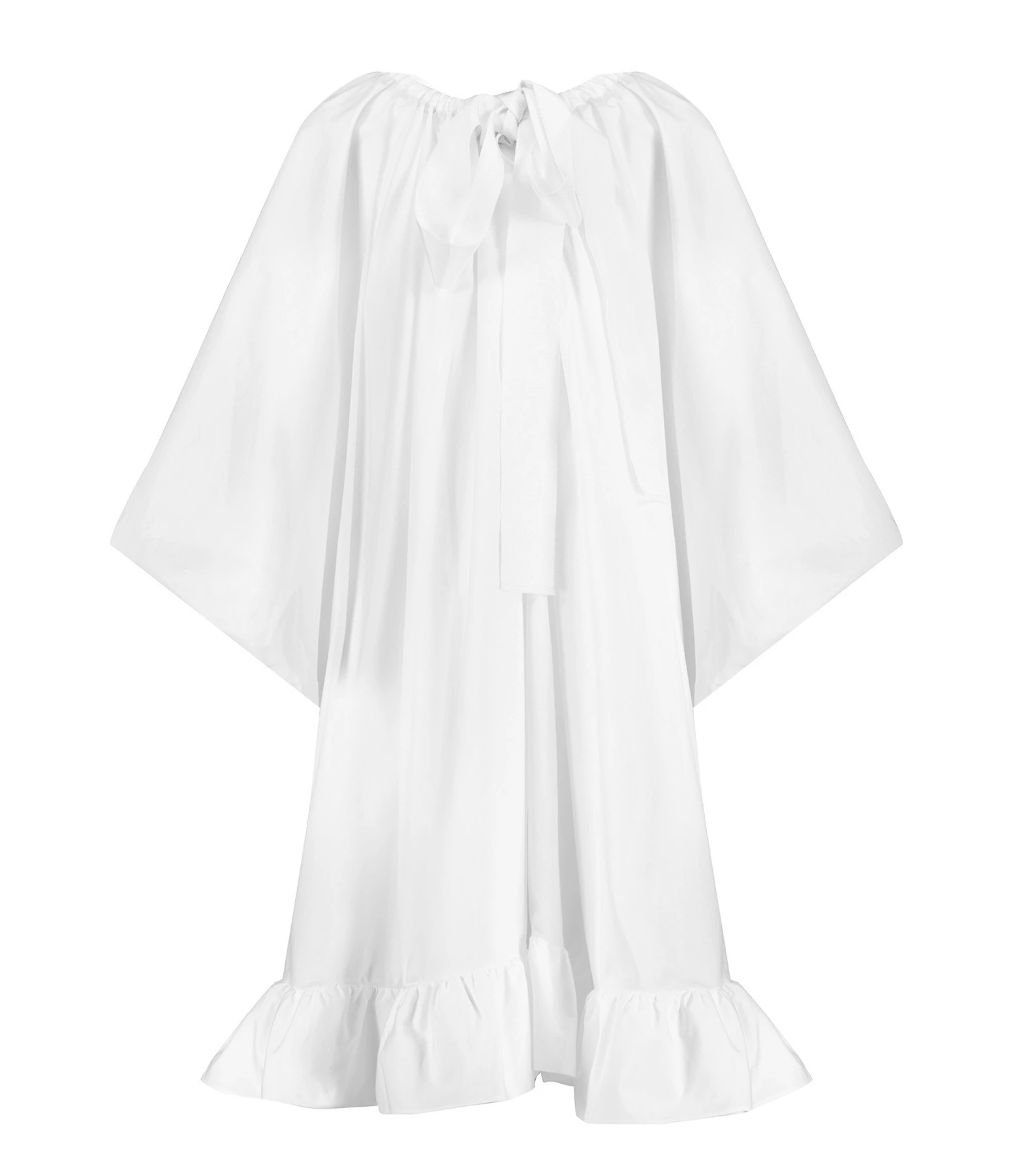 PATOU Robe Froufrou Coton Blanc