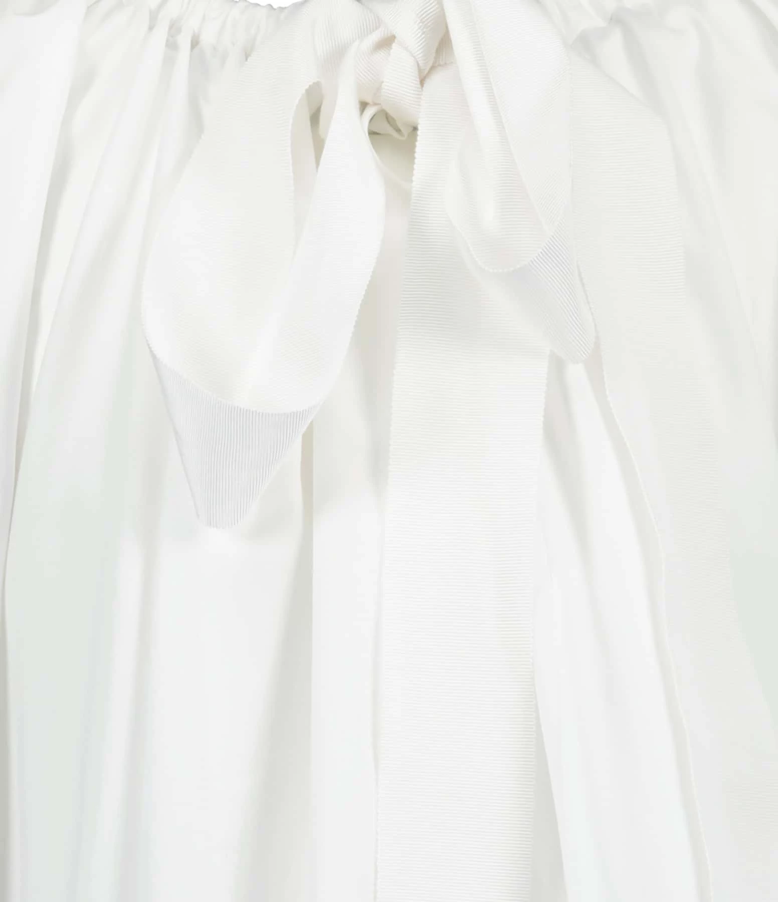 PATOU Robe Froufrou Coton Blanc – Image 2