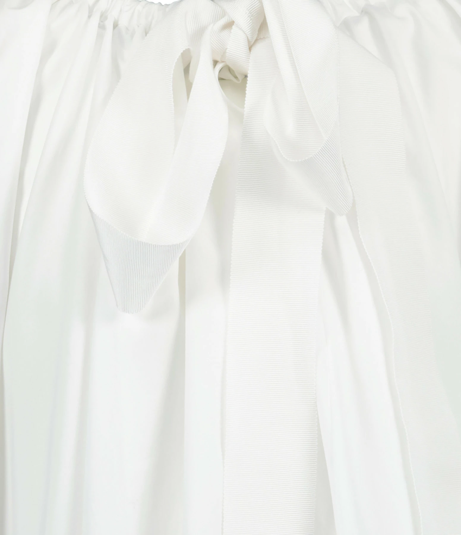 PATOU Robe Froufrou Coton Blanc – Image 2