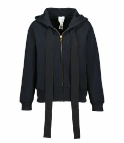 PATOU Sweatshirt Hoodie Coton Noir