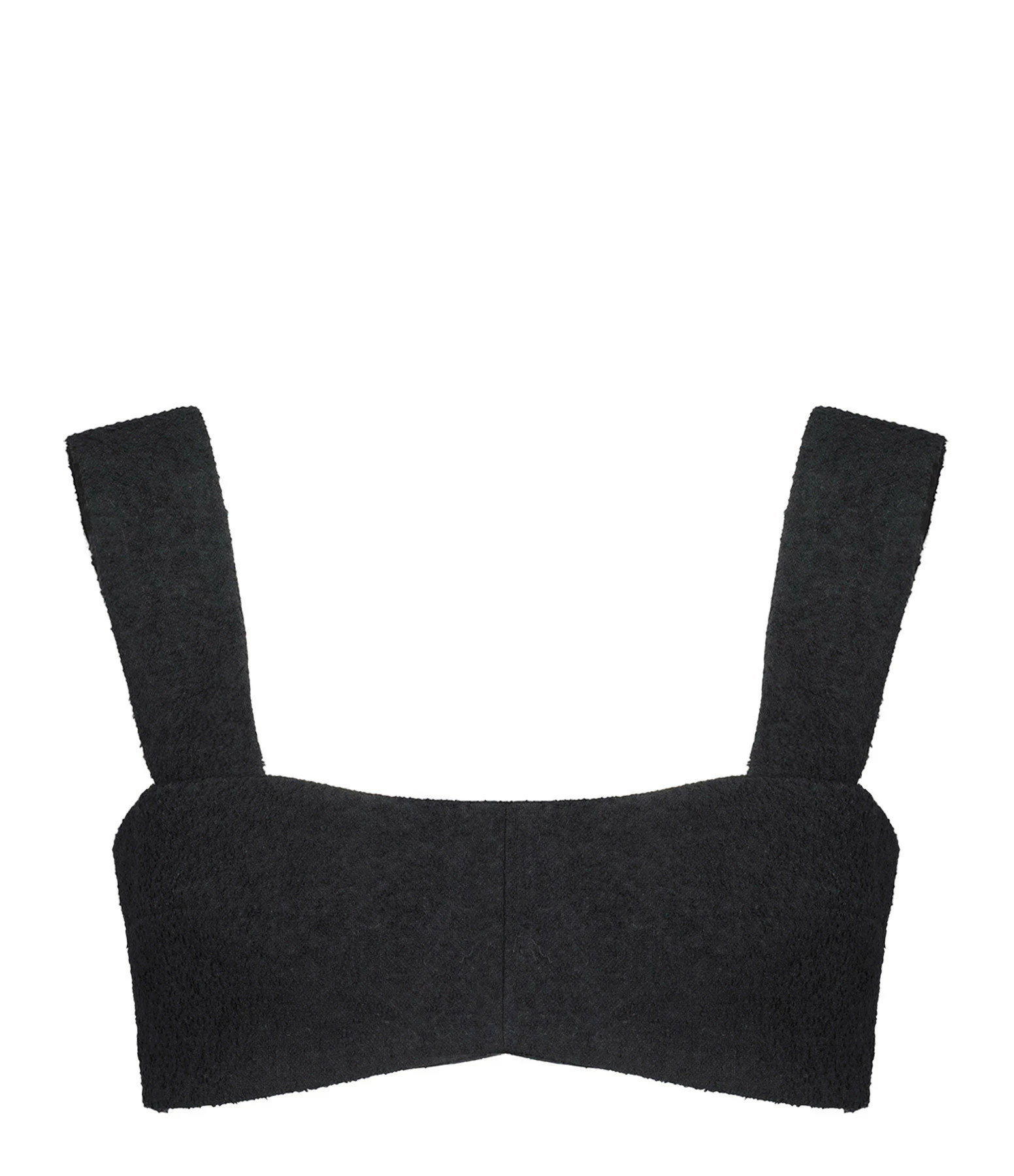PATOU Top Corsage Coton Noir