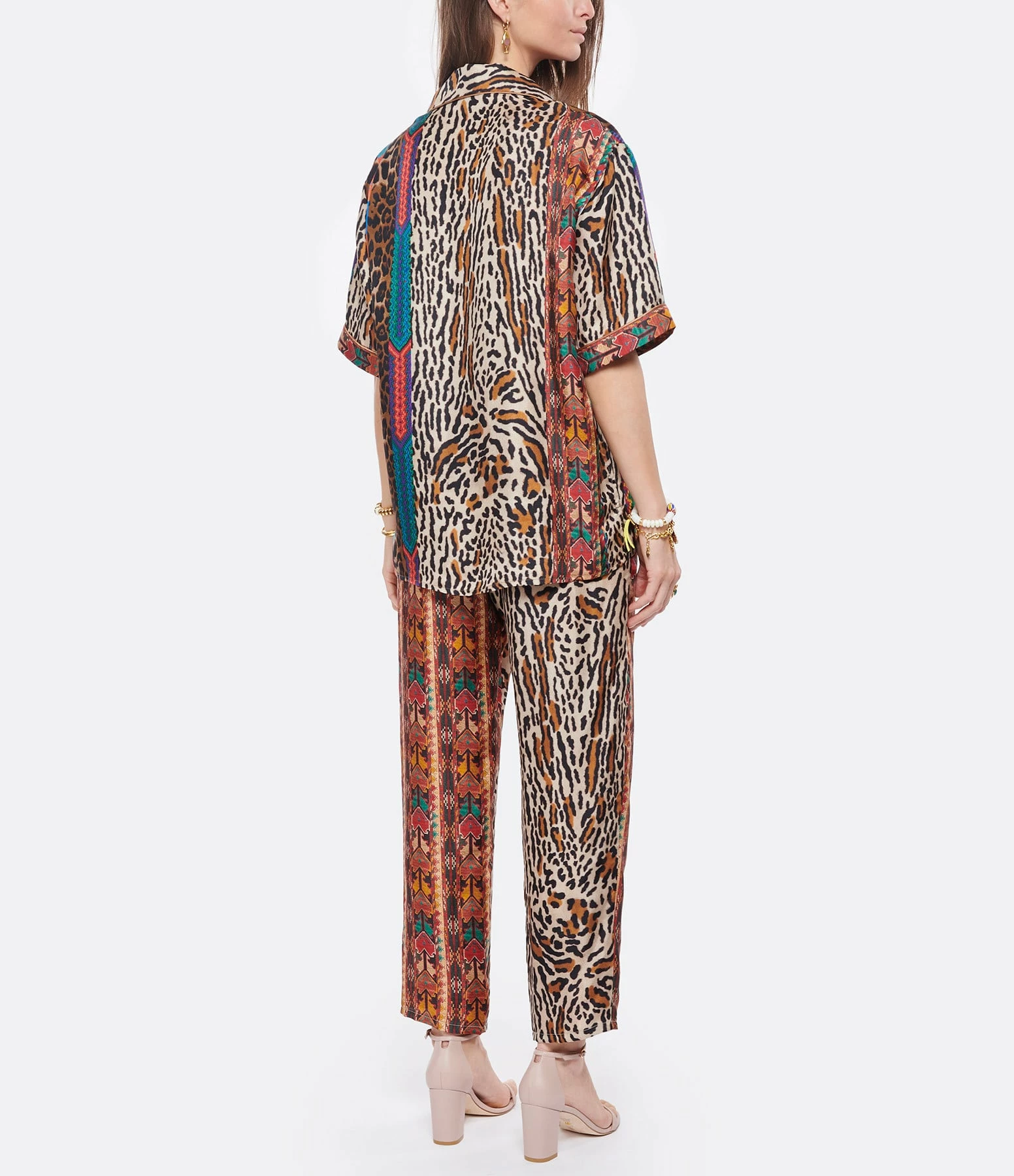 PIERRE-LOUIS MASCIA Chemise Aloe Soie Imprimé Léopard – Image 5