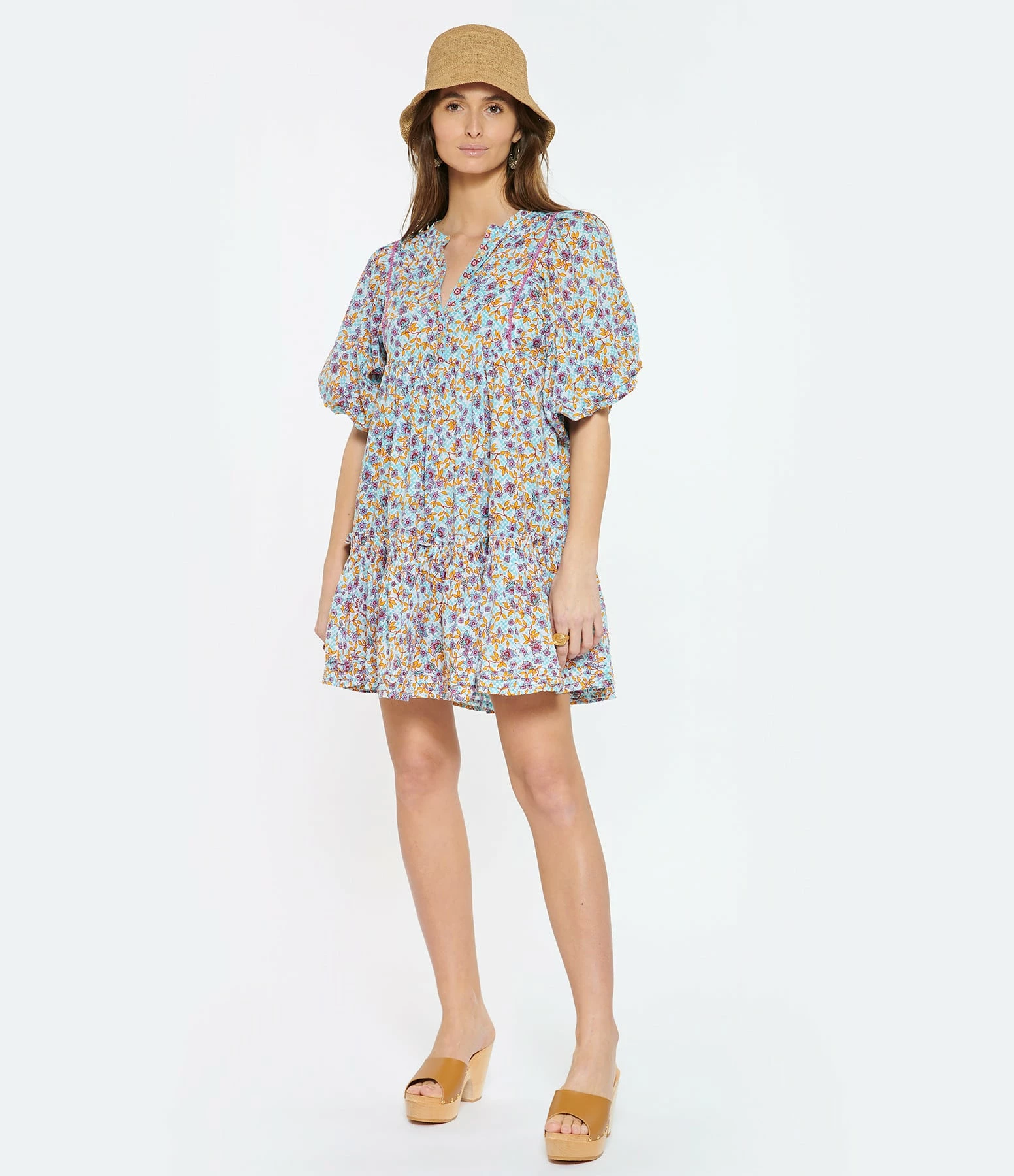 Poupette St Barth Robe Courte Aria Coton Violet – Image 3