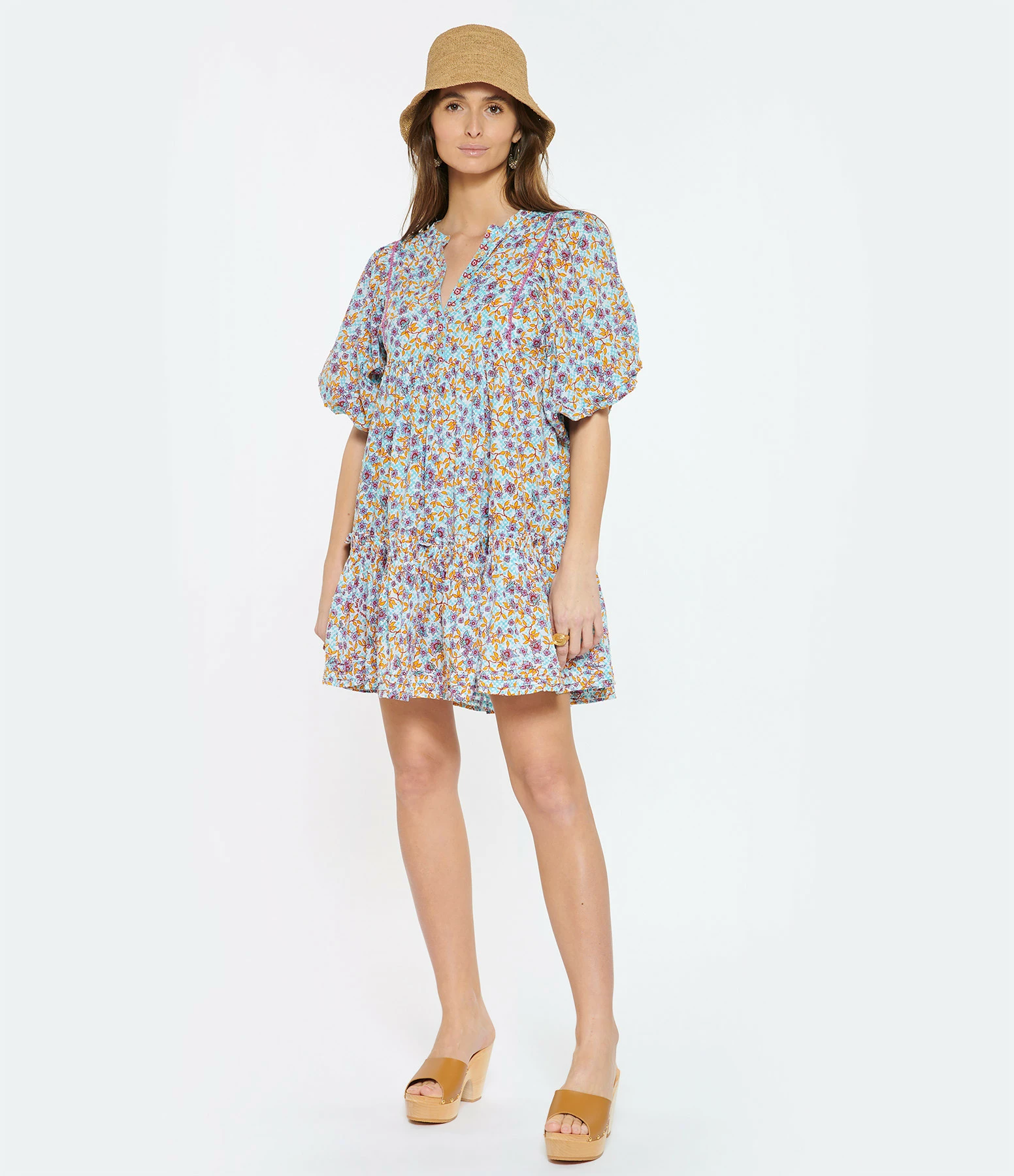 Poupette St Barth Robe Courte Aria Coton Violet – Image 3