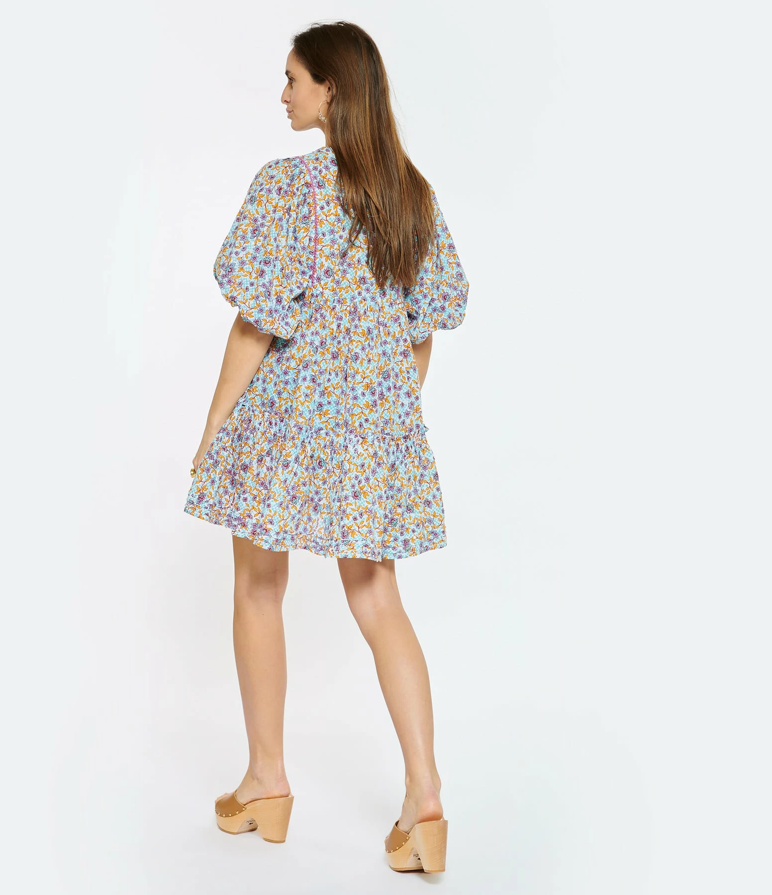 Poupette St Barth Robe Courte Aria Coton Violet – Image 4