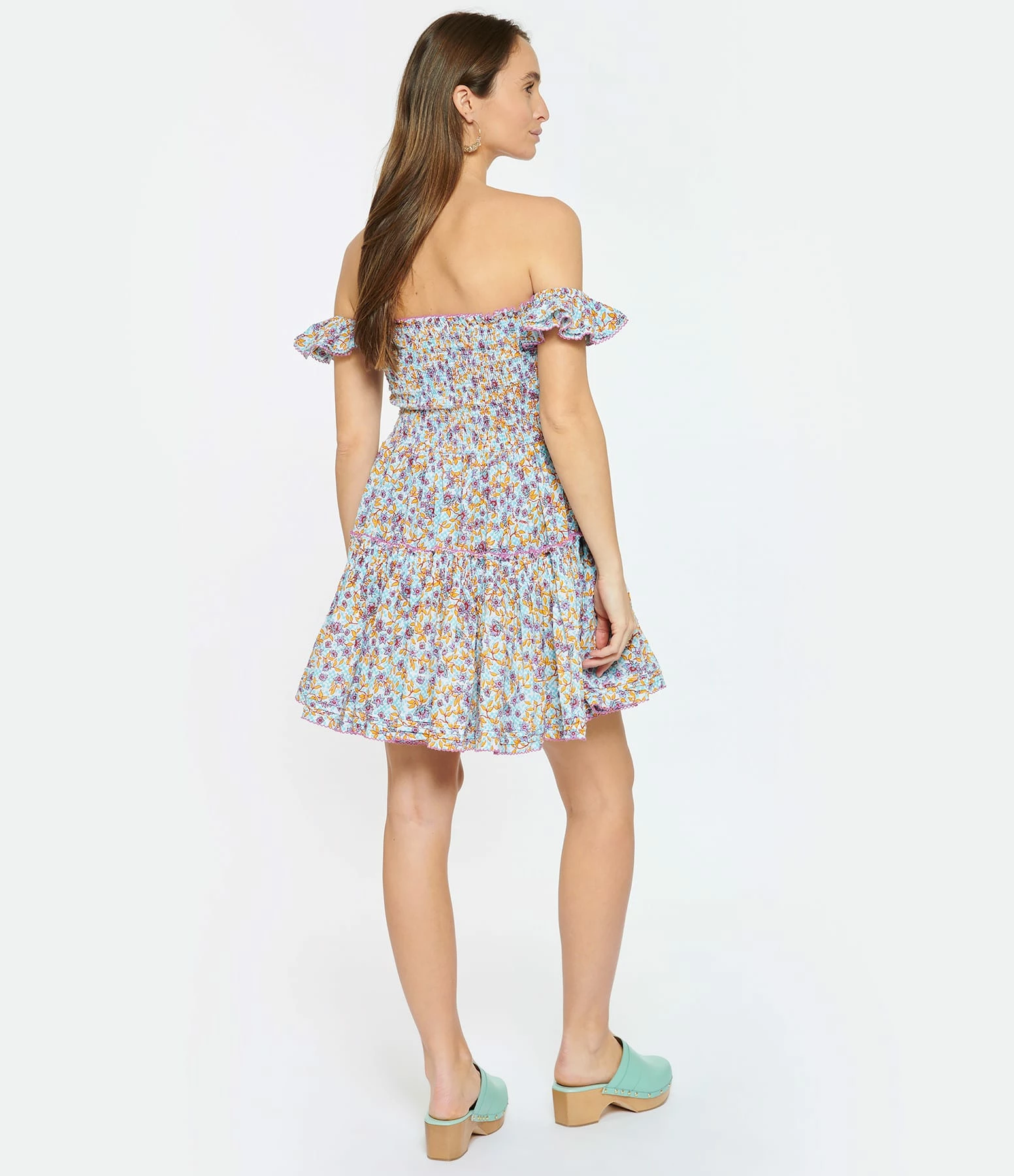 Poupette St Barth Robe Courte Aurora Coton Violet – Image 4