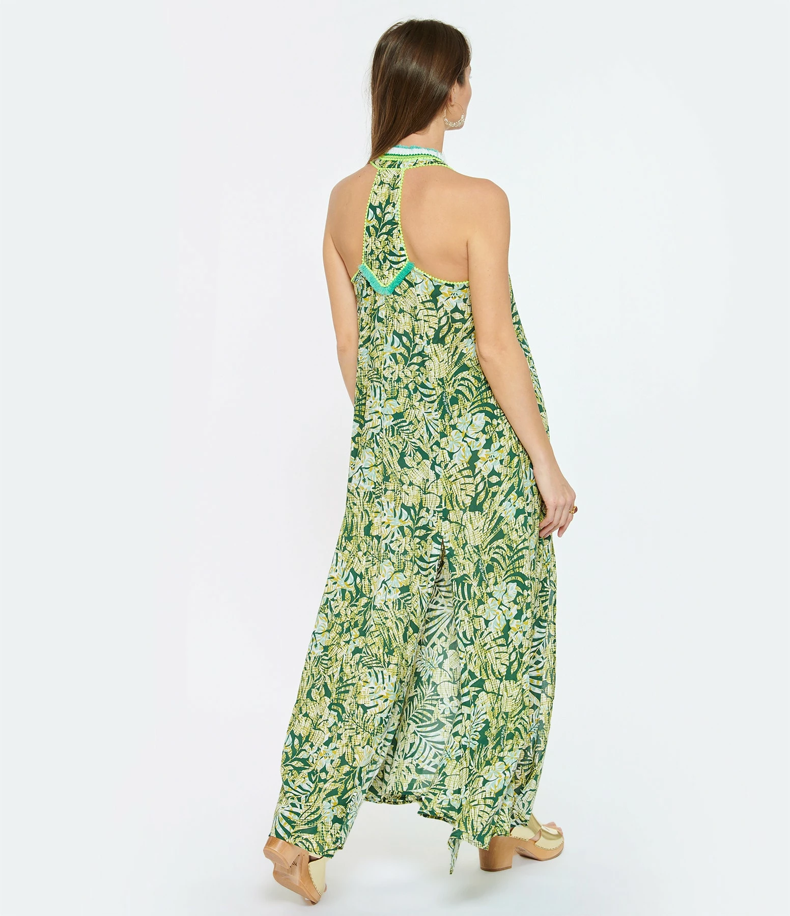 Poupette St Barth Robe Longue Nava Vert – Image 4