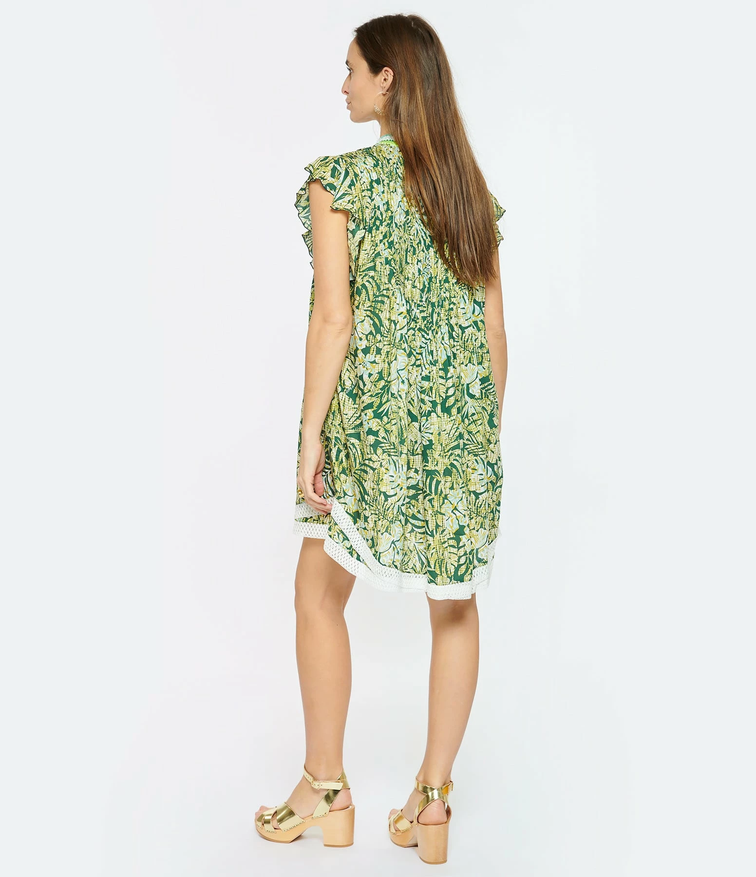 Poupette St Barth Robe Courte Sasha Vert – Image 4