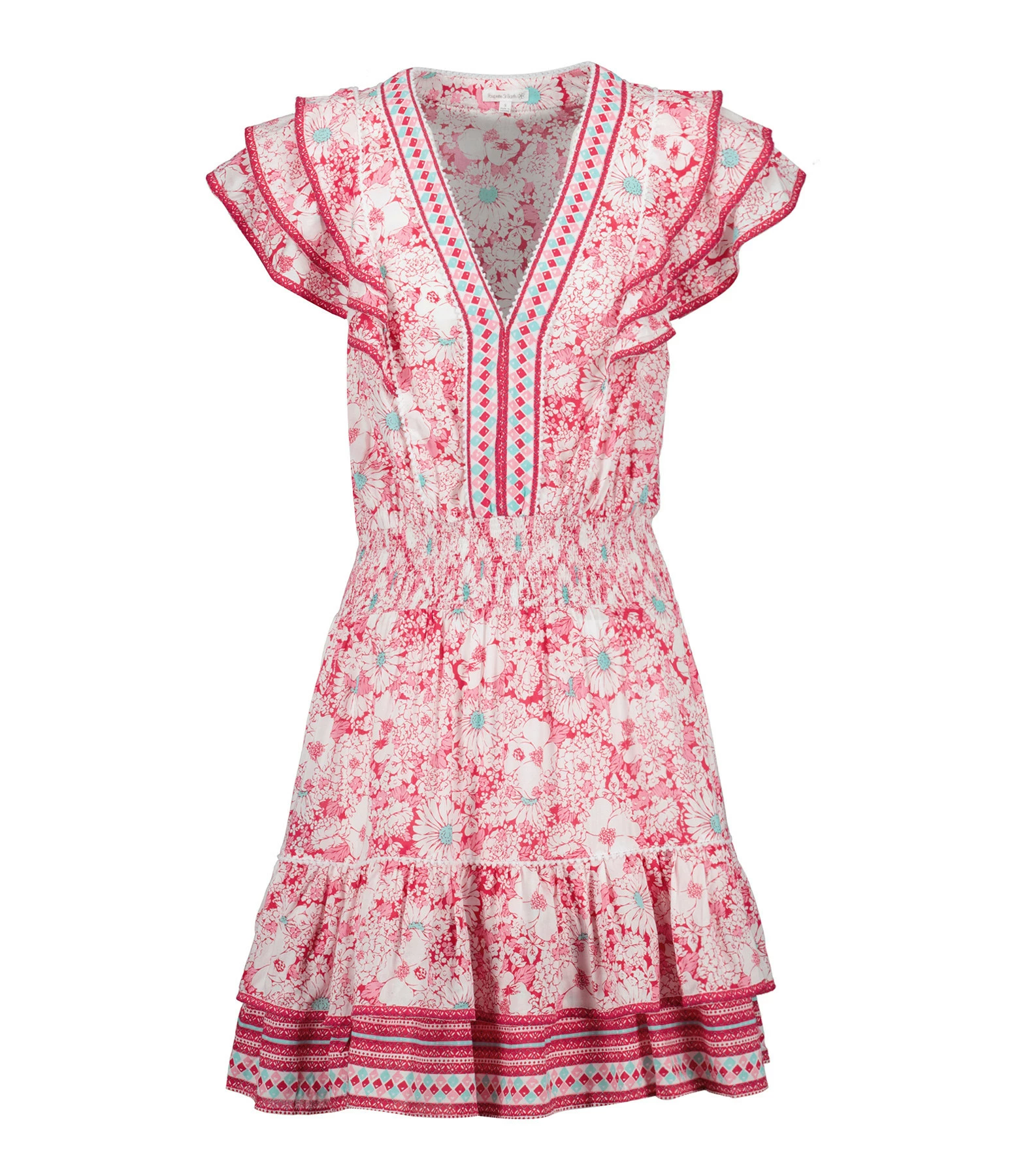 Poupette St Barth Robe Courte Camila Rose