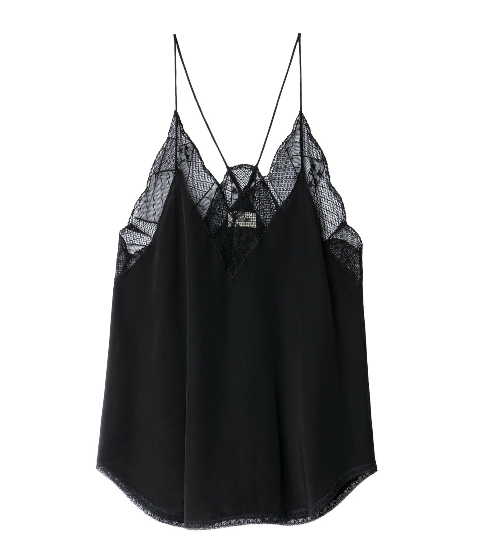 Zadig & Voltaire Top Caraco Christy Soie Noir