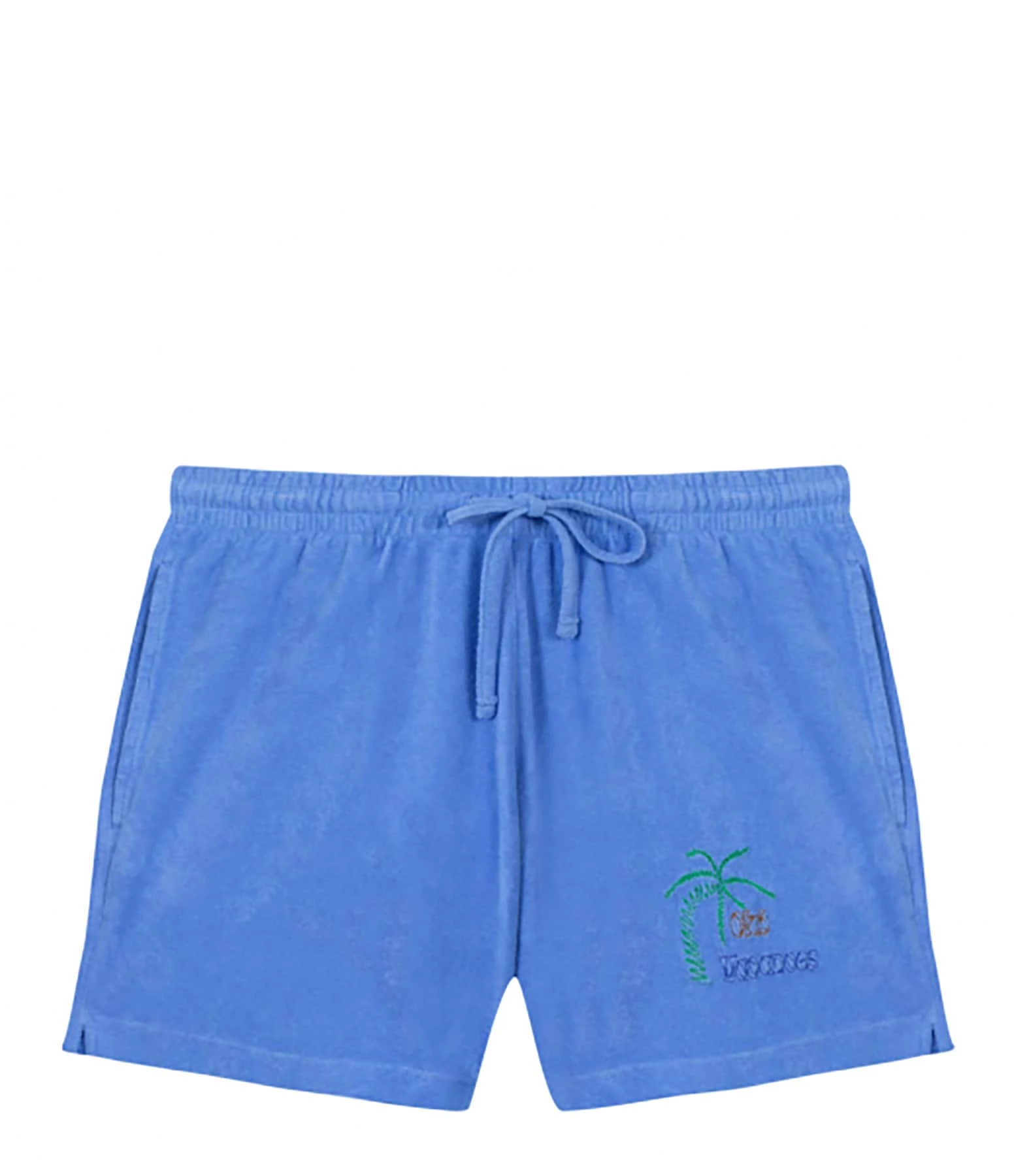 Maison Labiche Short Trousseau Mini Club Vacances Coton Bio Bleu