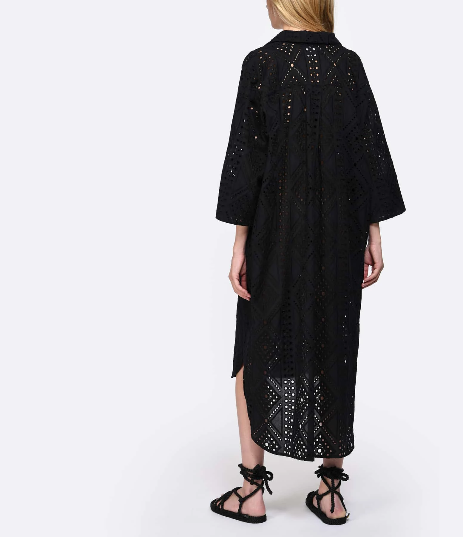 RAIINE Robe Chemise Diaz Noir – Image 4