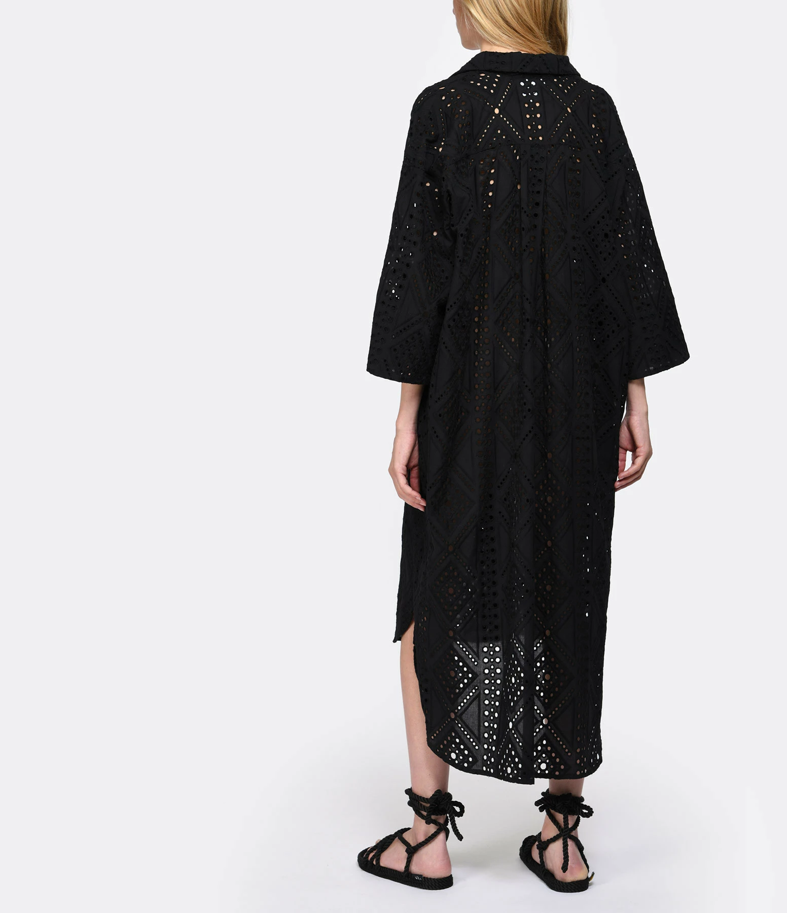 RAIINE Robe Chemise Diaz Noir – Image 4