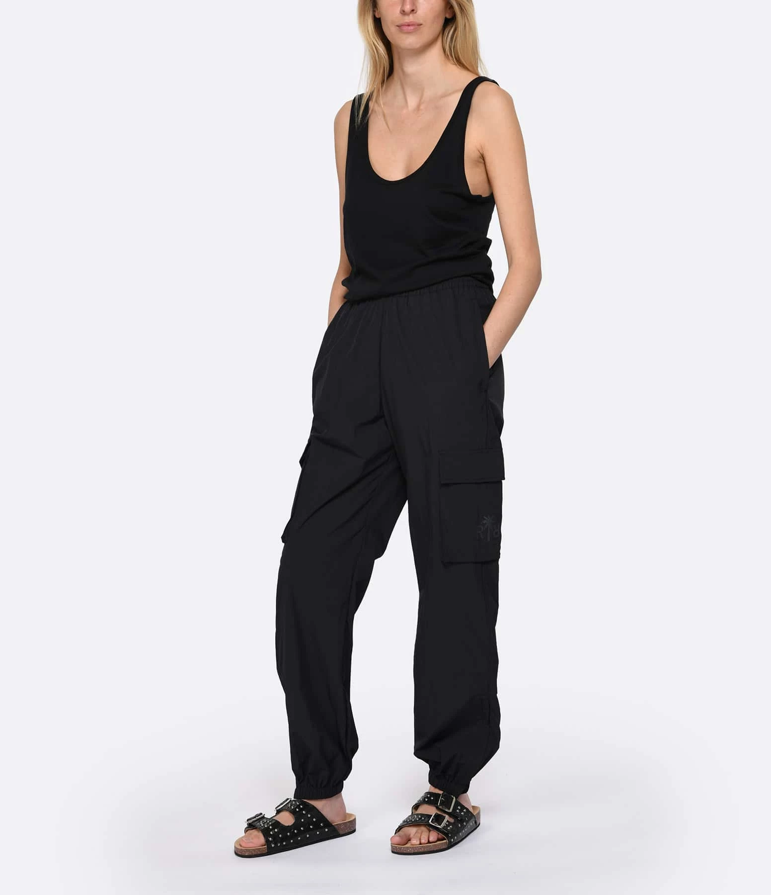 RAIINE Pantalon Cargo Leoni Noir – Image 3
