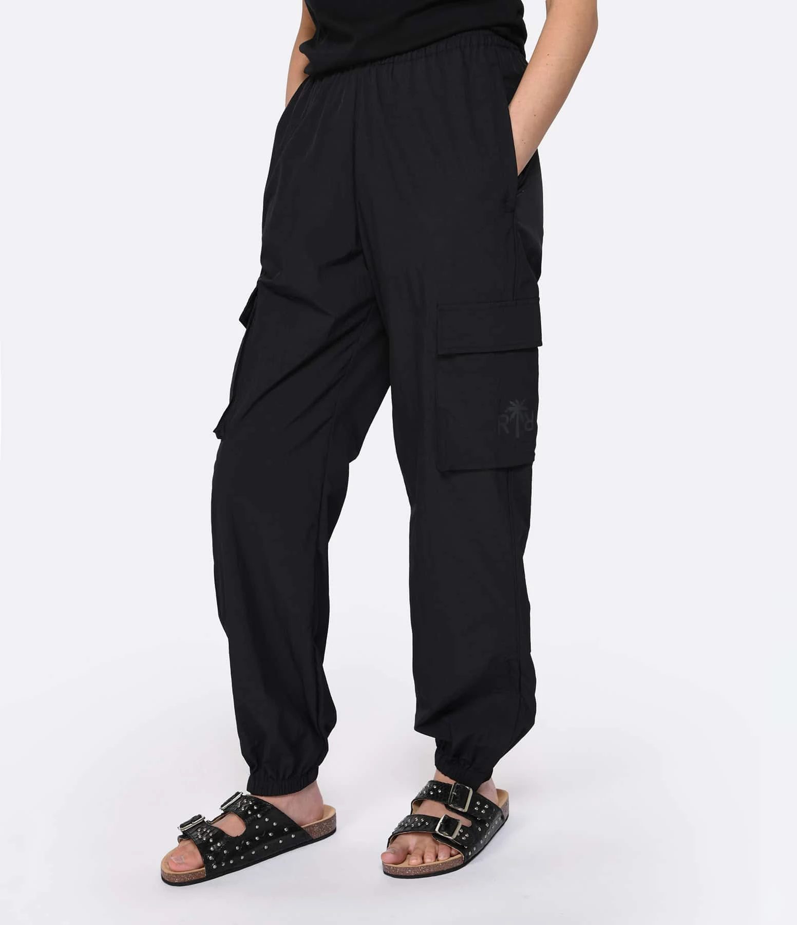 RAIINE Pantalon Cargo Leoni Noir – Image 4