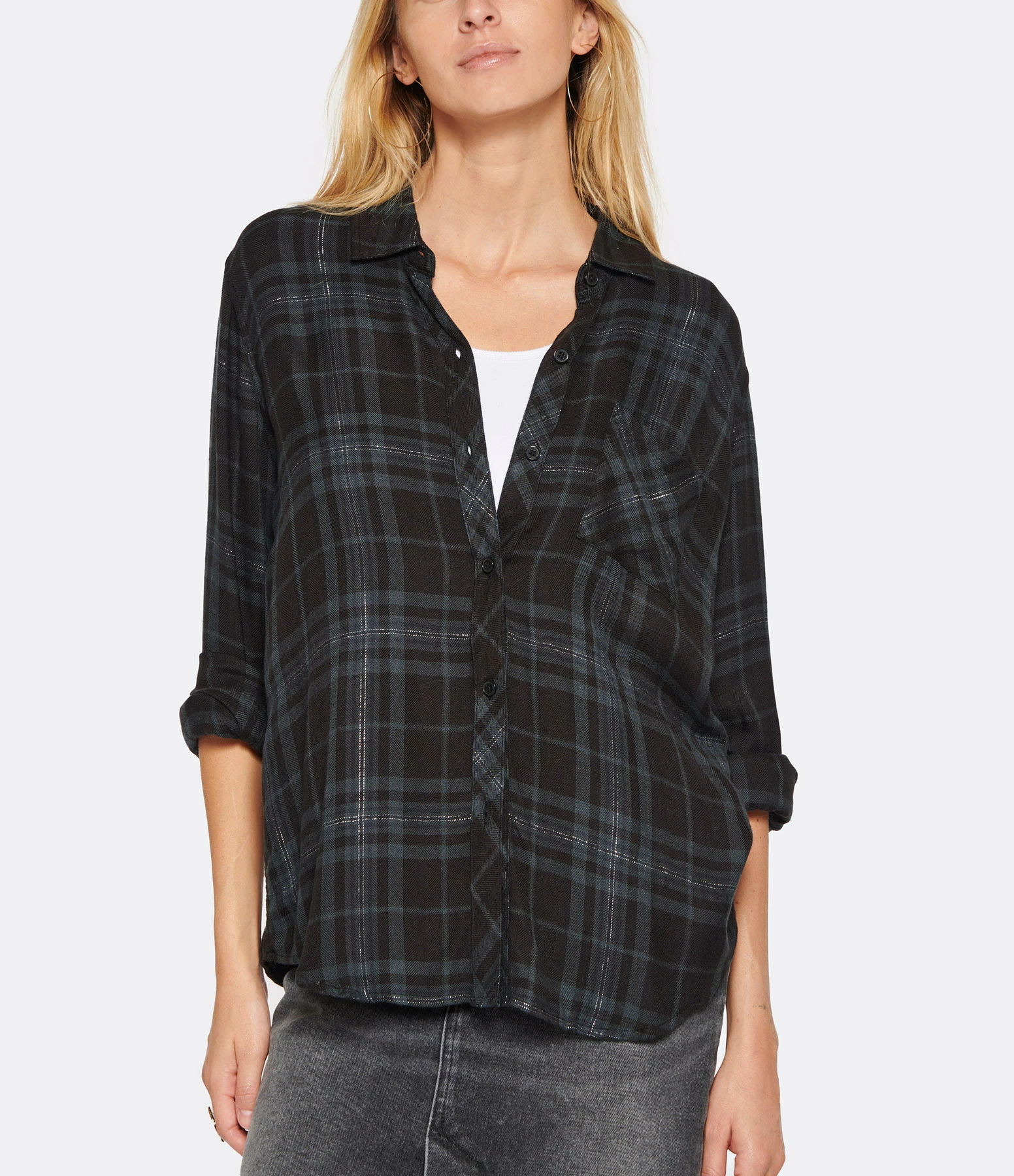 RAILS Chemise Hunter Forest Slate Tinsel 5 RAILS Chemise Hunter Forest Slate Tinsel – Image 3