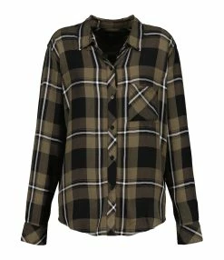 RAILS Chemise Hunter Black Olive Ivory