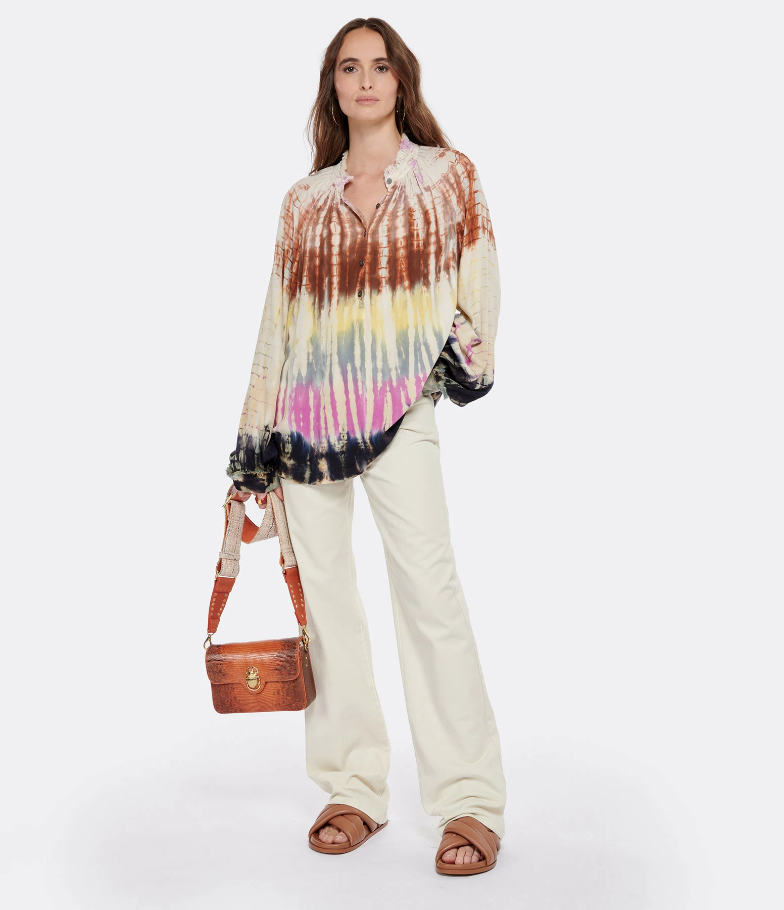 RAQUEL ALLEGRA Blouse Brigitte Multicolore – Image 4