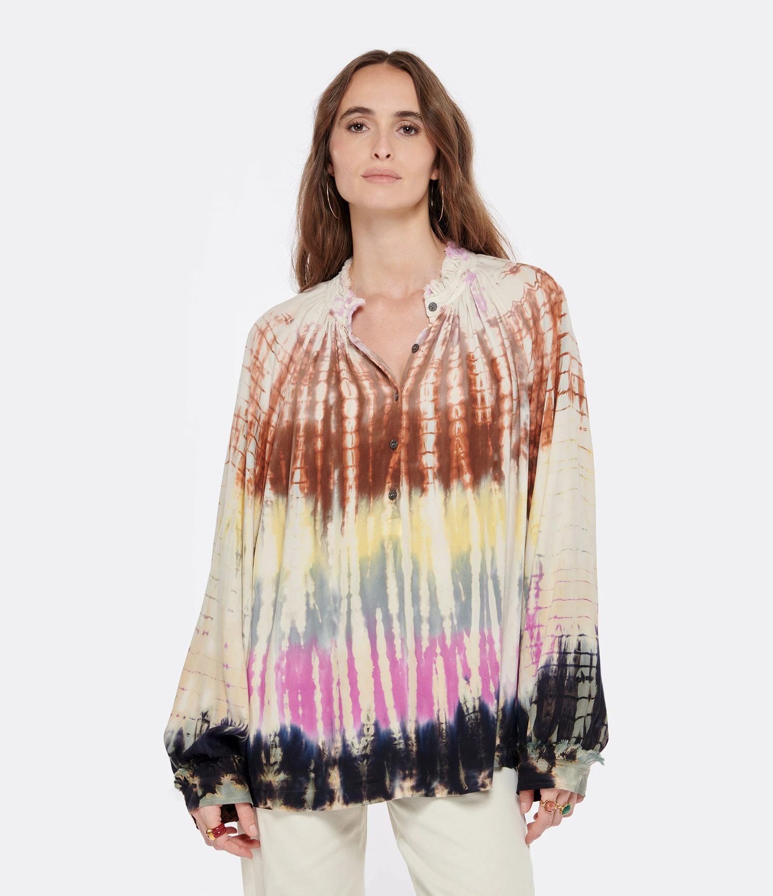 RAQUEL ALLEGRA Blouse Brigitte Multicolore – Image 3