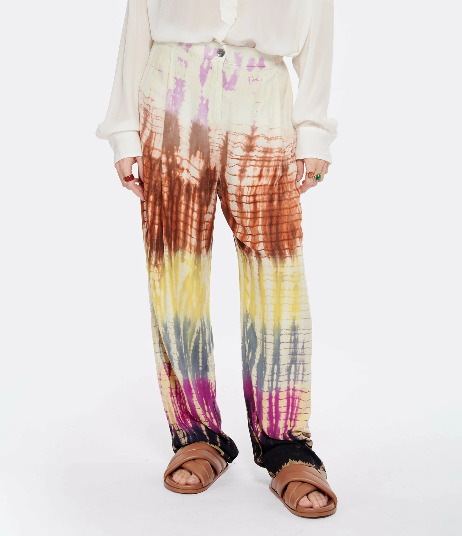 RAQUEL ALLEGRA Pantalon Françoise Multicolore – Image 4