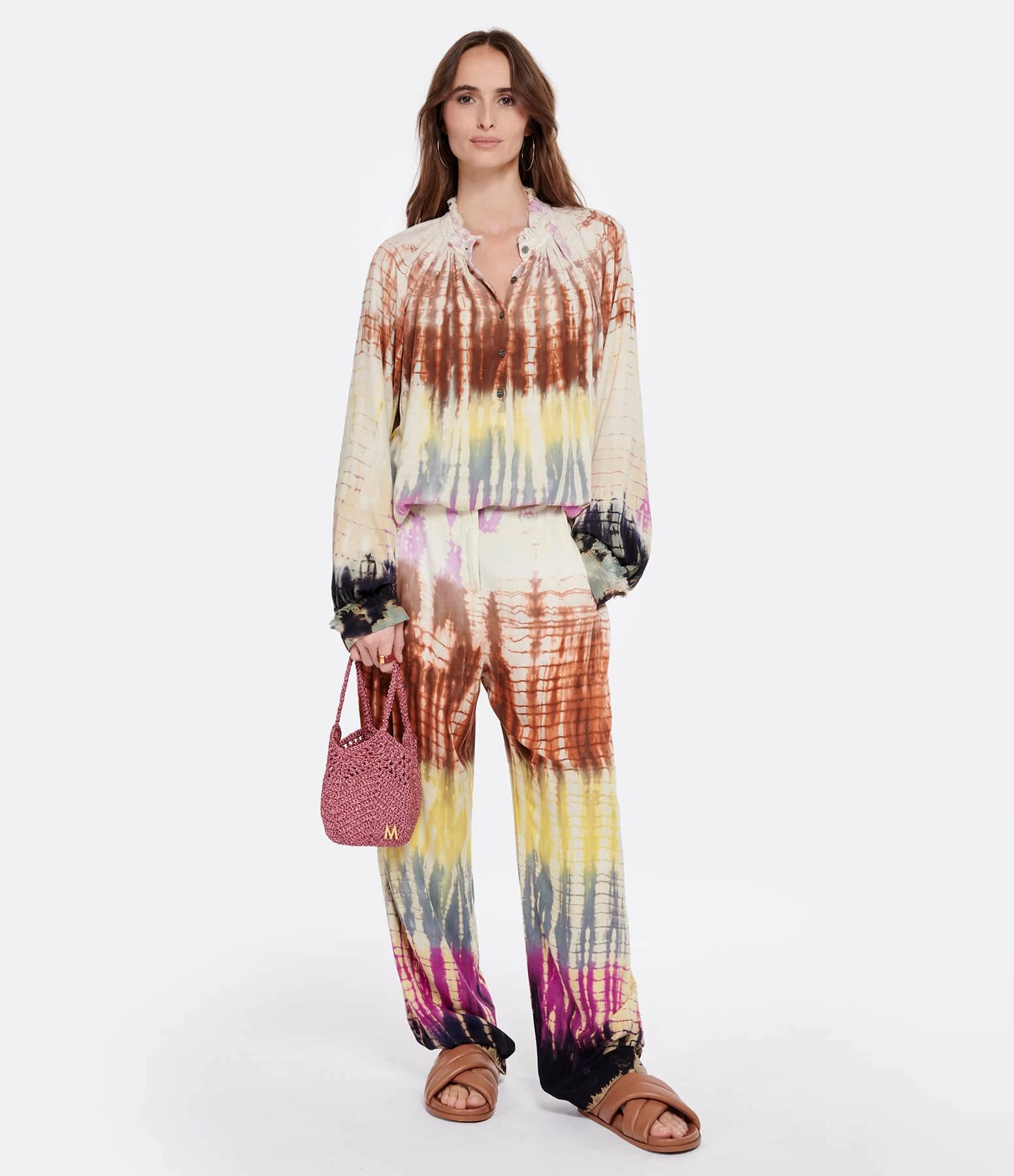 RAQUEL ALLEGRA Pantalon Françoise Multicolore – Image 3