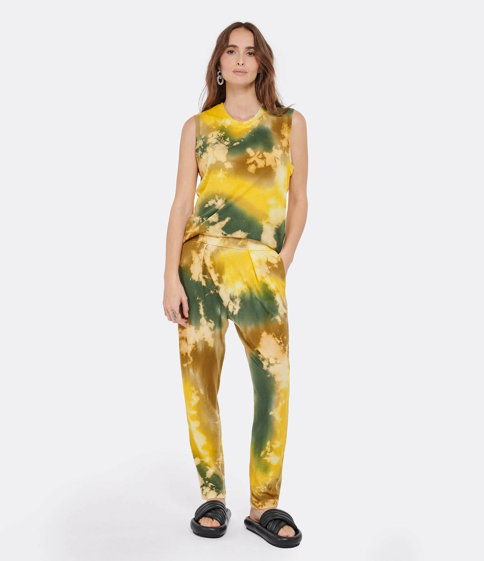 RAQUEL ALLEGRA Pantalon Easy Rayures Multicolore – Image 3