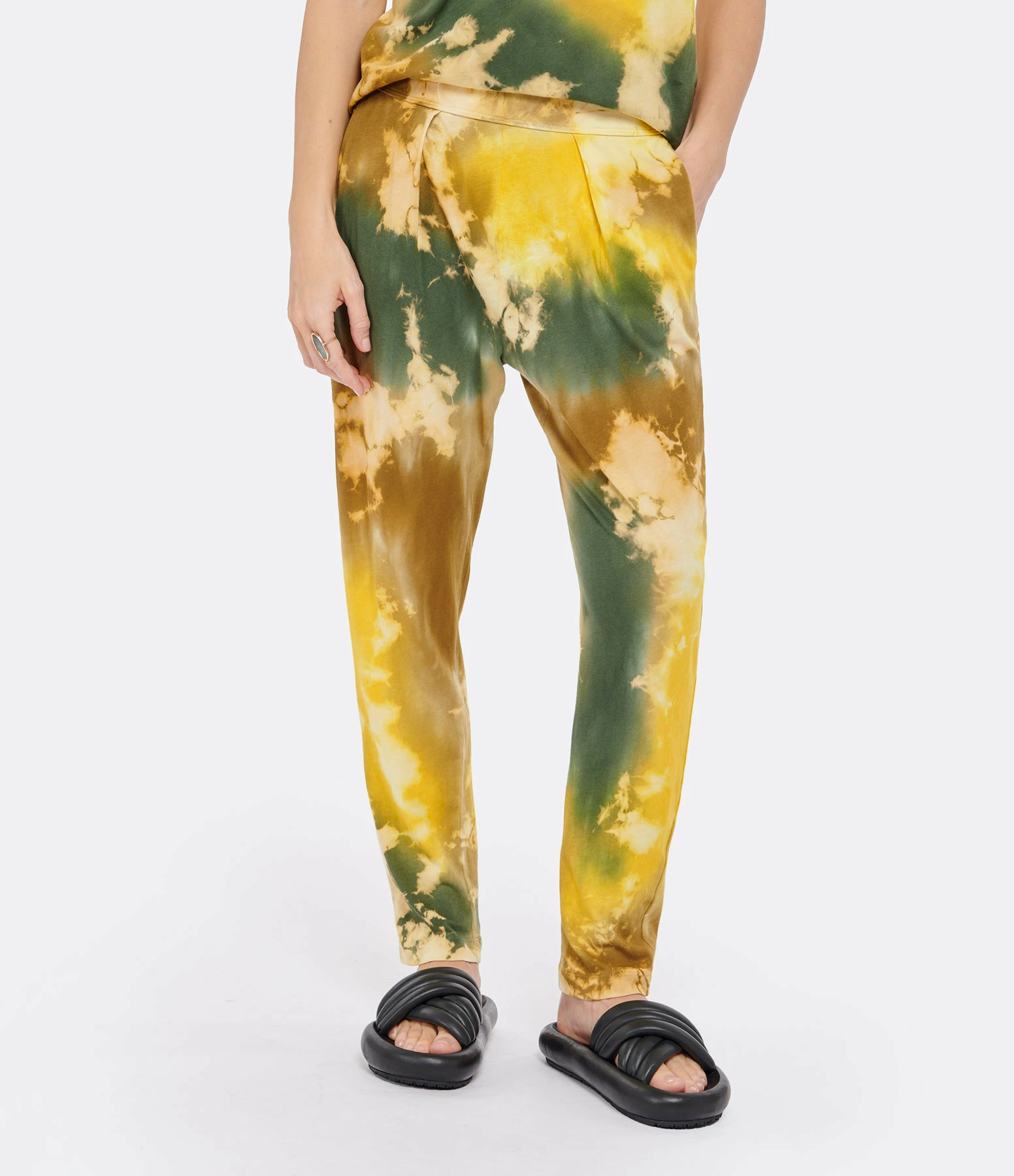 RAQUEL ALLEGRA Pantalon Easy Rayures Multicolore – Image 4