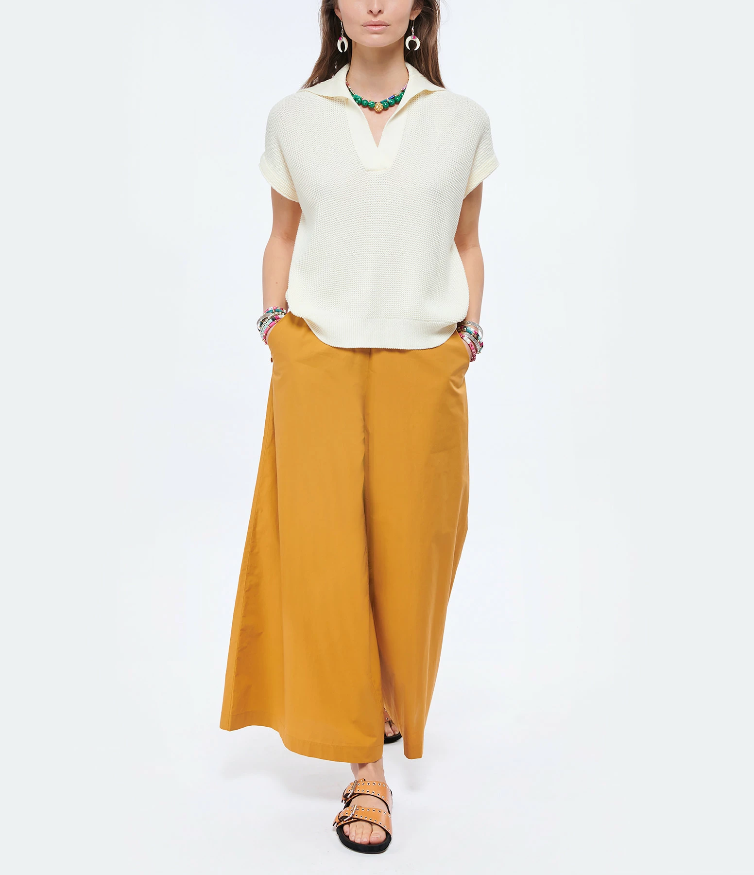 ROBERTO COLLINA Top Coton Écru – Image 4