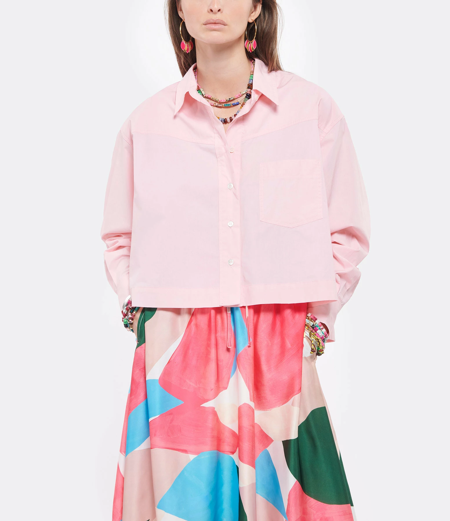 ROBERTO COLLINA Chemise Coton Rose – Image 3