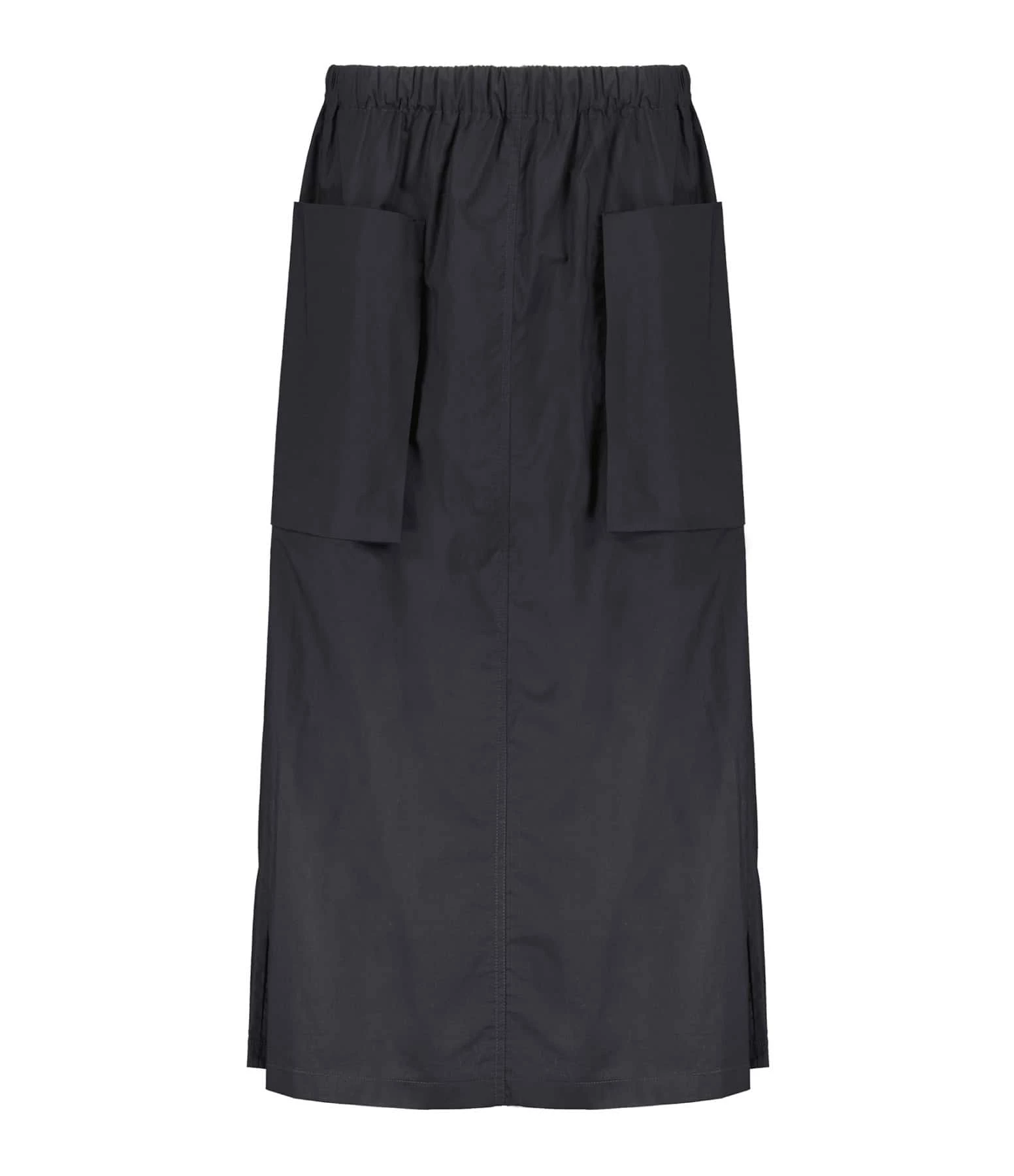 ROBERTO COLLINA Jupe Mi Longue Noir Poches