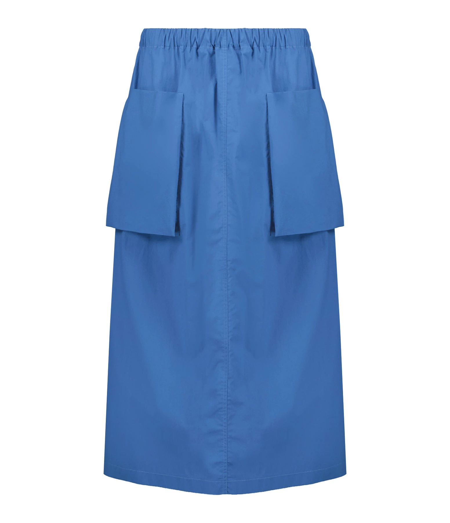 ROBERTO COLLINA Jupe Mi Longue Bleu Poches