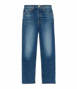 RE/DONE Jean 70s Stove Pipe Denim Bleu Indigo