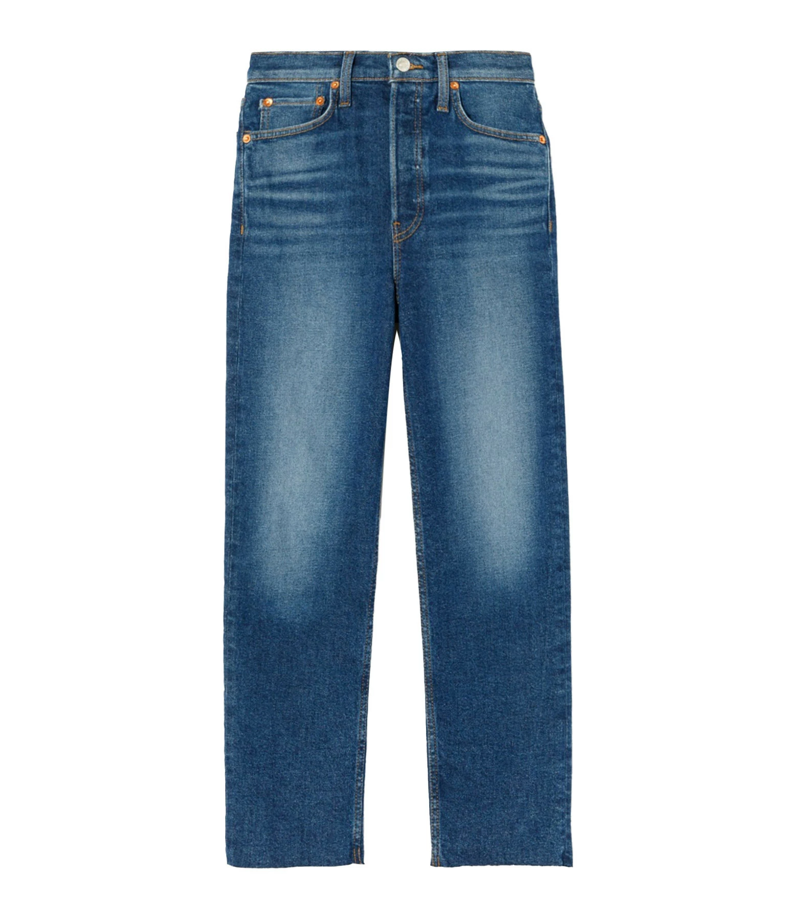 RE/DONE Jean 70s Stove Pipe Denim Bleu Indigo