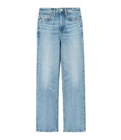 RE/DONE Jean 70s Crop Boot Denim Bleu Délavé