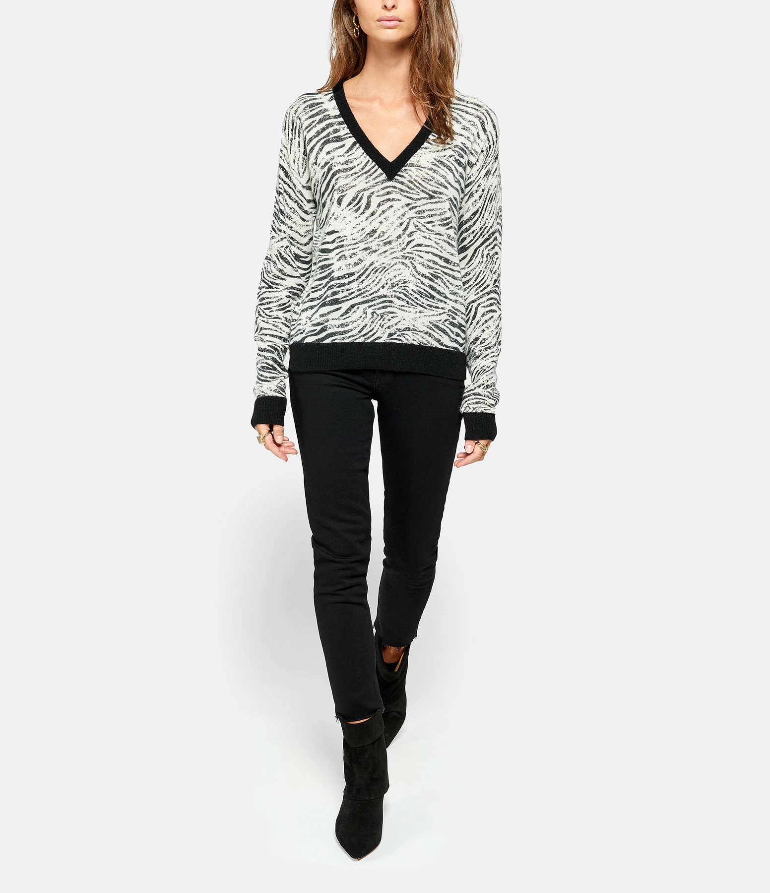 RE/DONE Jean Crop Taille Haute Noir – Image 3