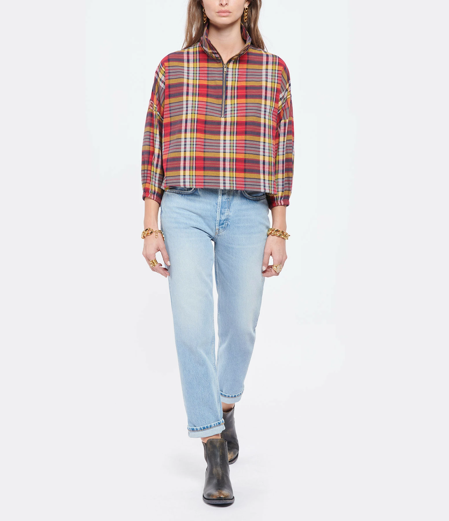 RE/DONE Jean 70s Stove Pipe Denim Worn In Naf – Image 3